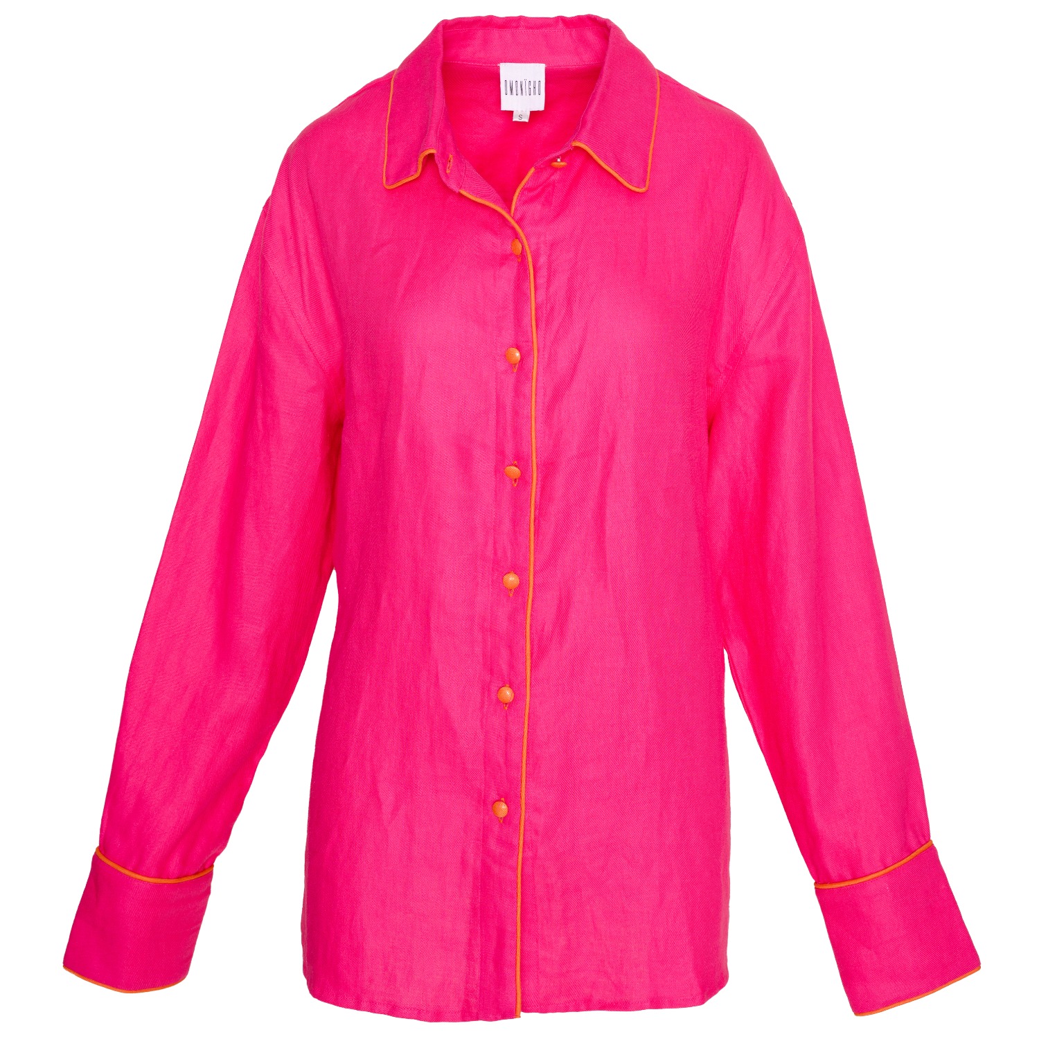 Ofuure Women's Linen Nikki Button Up Shirt In Pink In Pink