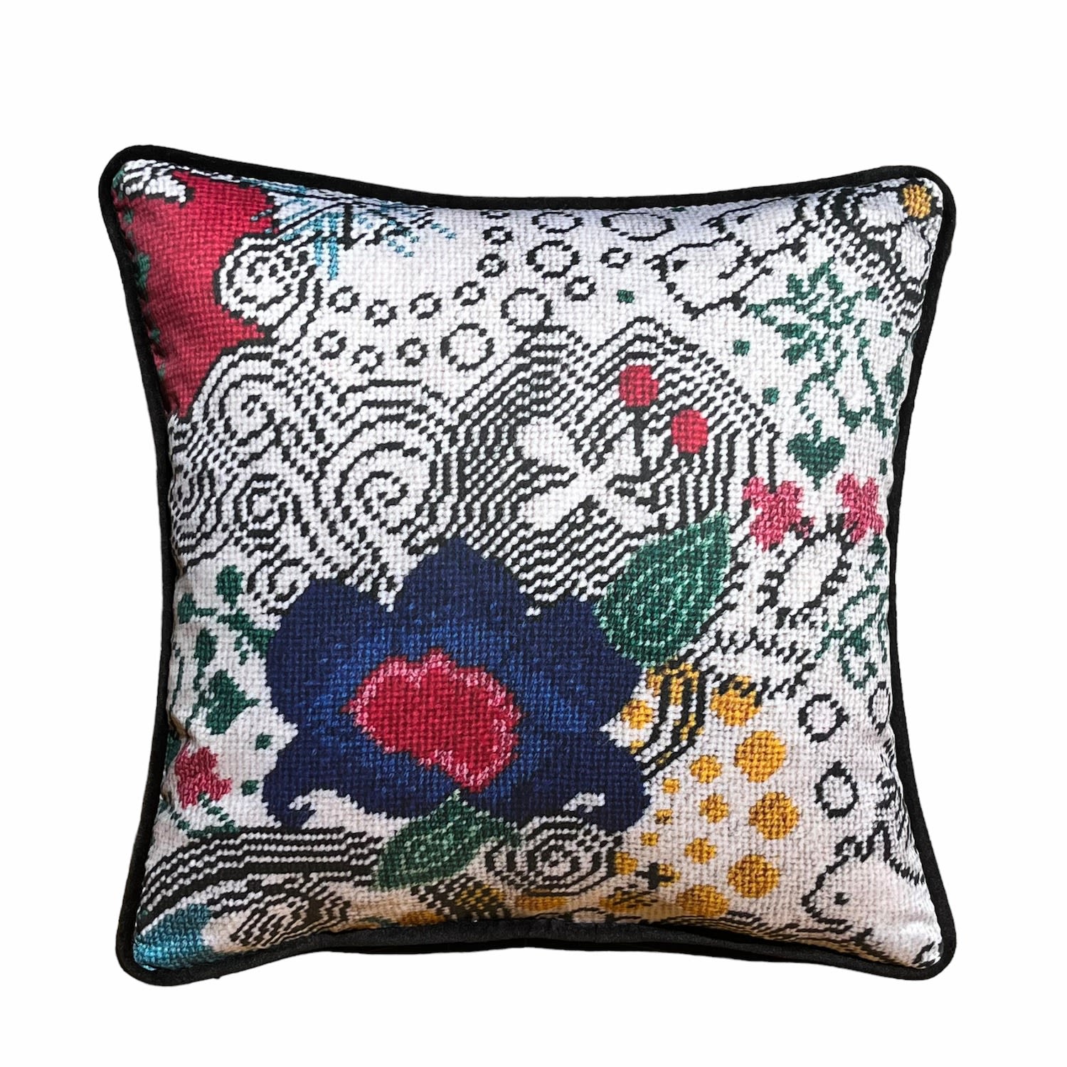 Organic Cotton Sateen "Wild World" Feather Down Pillow Mommani Threads