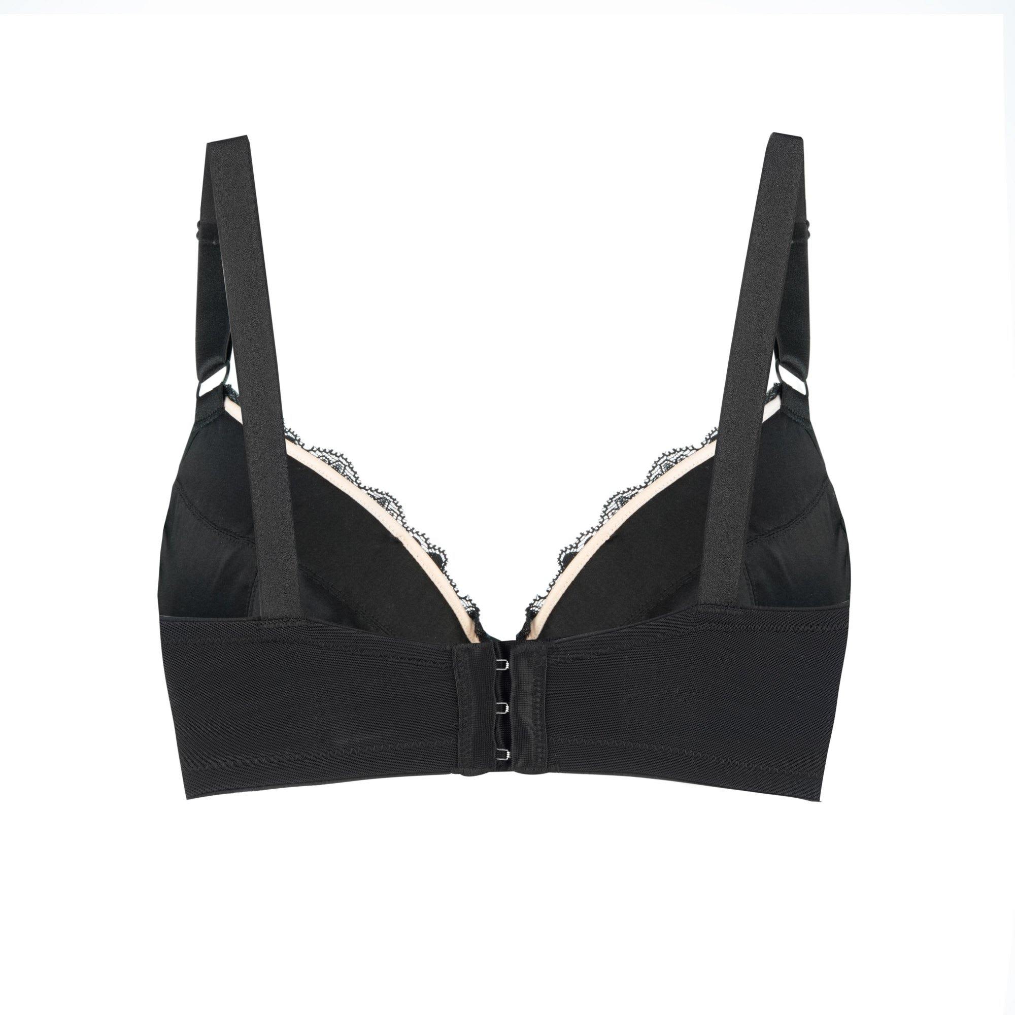 Lace Padded Bra w/ Cotton Pocket (Black / 46B) – Capital Books and Wellness