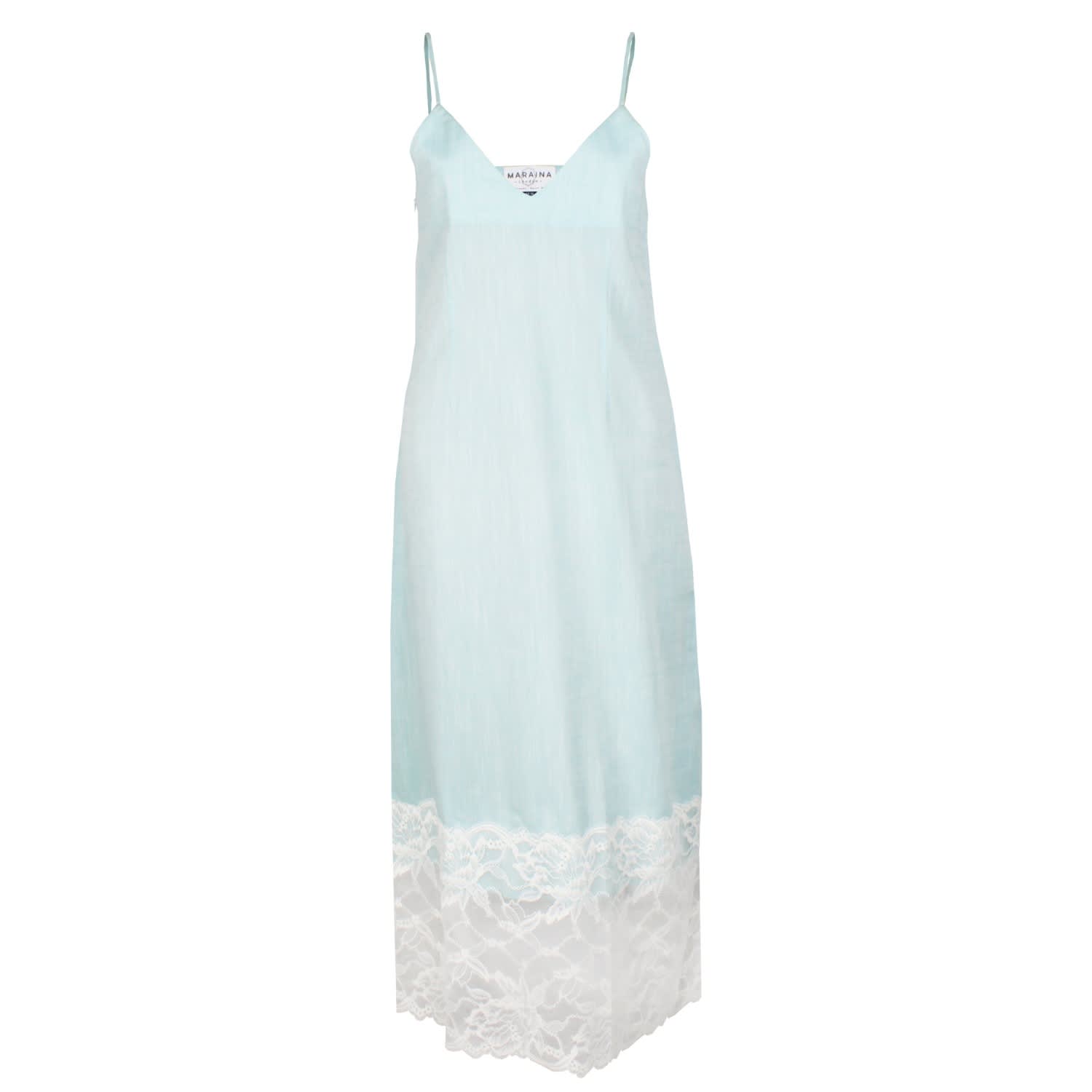 cotton midi slip dress