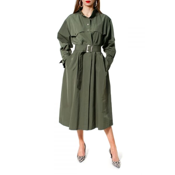 AGGI VANDA KHAKI TRENCH-COAT