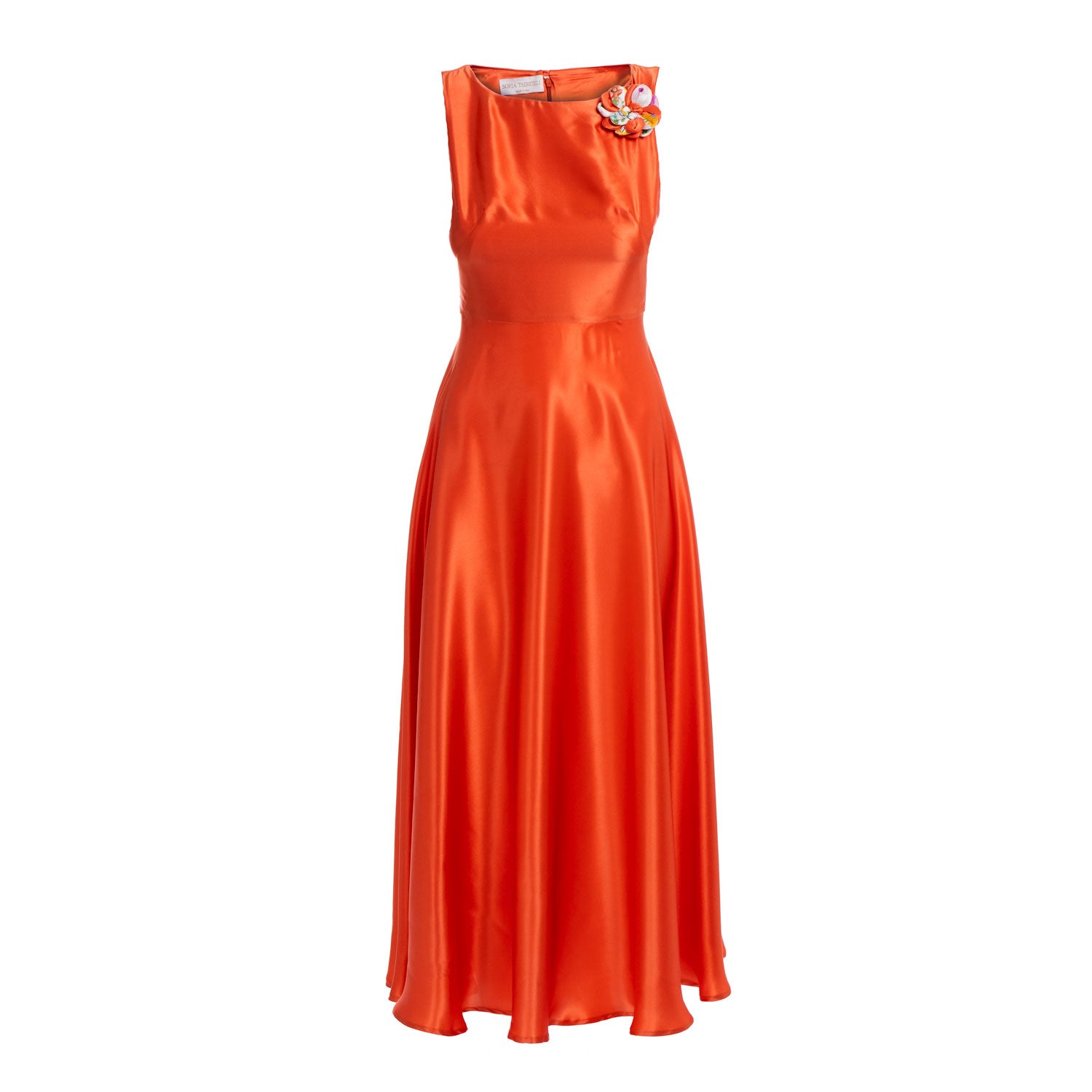 Sofia Tsereteli Women's Yellow / Orange The Rarefied Gown With Scarf - Orange In Yellow/orange