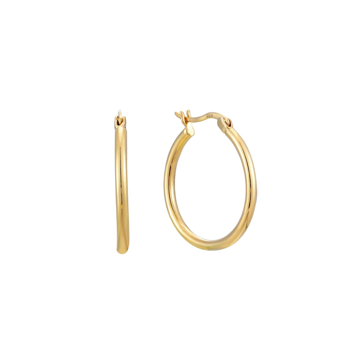 Women’s 22Ct Gold Vermeil Round Large Creole Hoops Seol + Gold