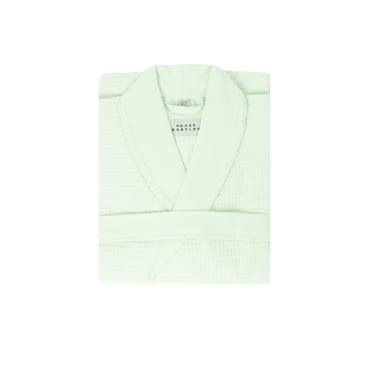 House Babylon Bathrobe - Waffle Sage Green