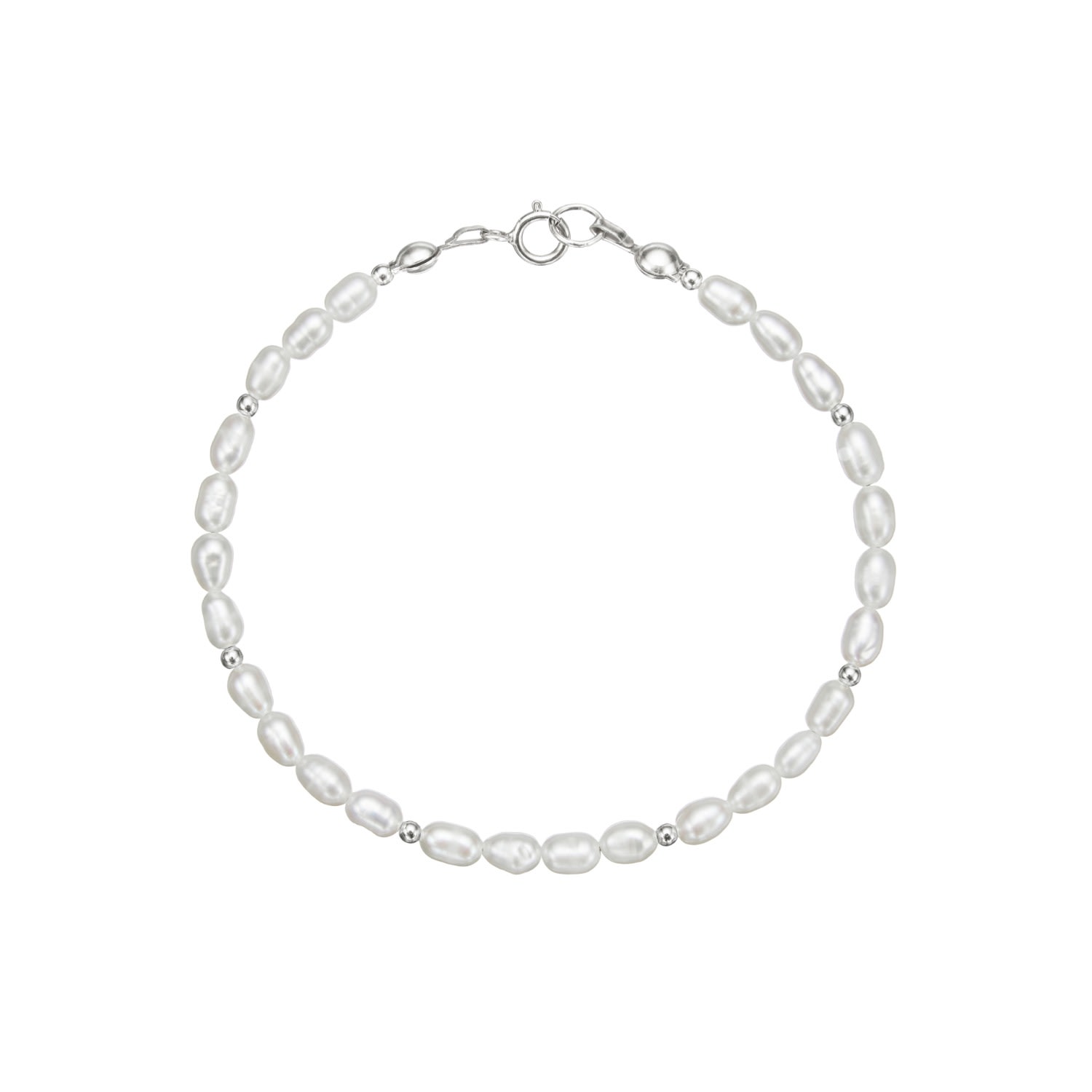 Lily & Roo Women's Silver Beaded Seed Pearl Bracelet In Silver