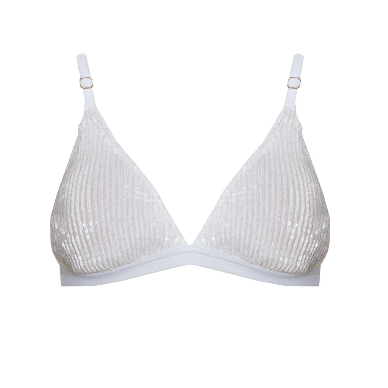 white padded bralette