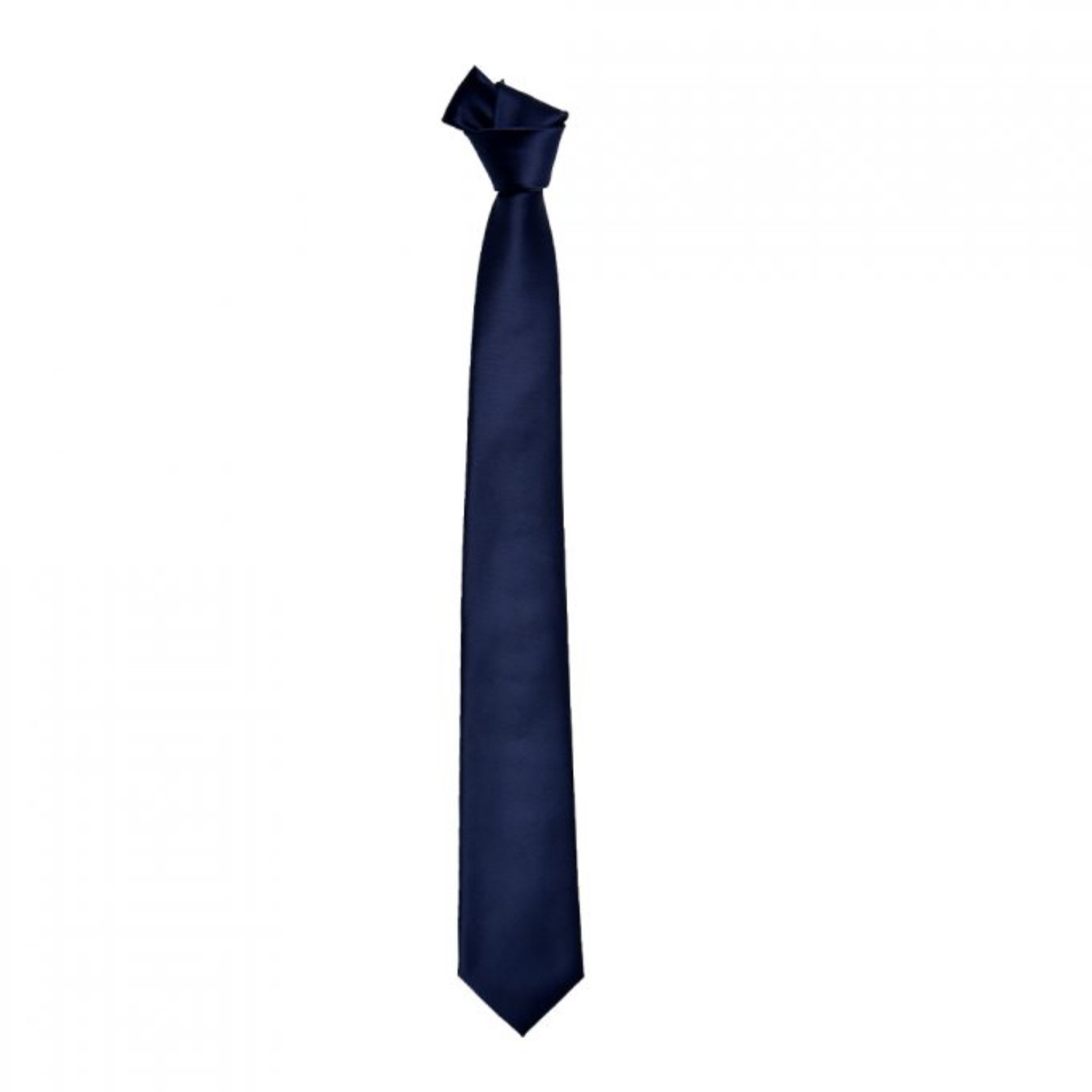 David Wej Men's Blue Plain Woven Tie – Navy In Blue