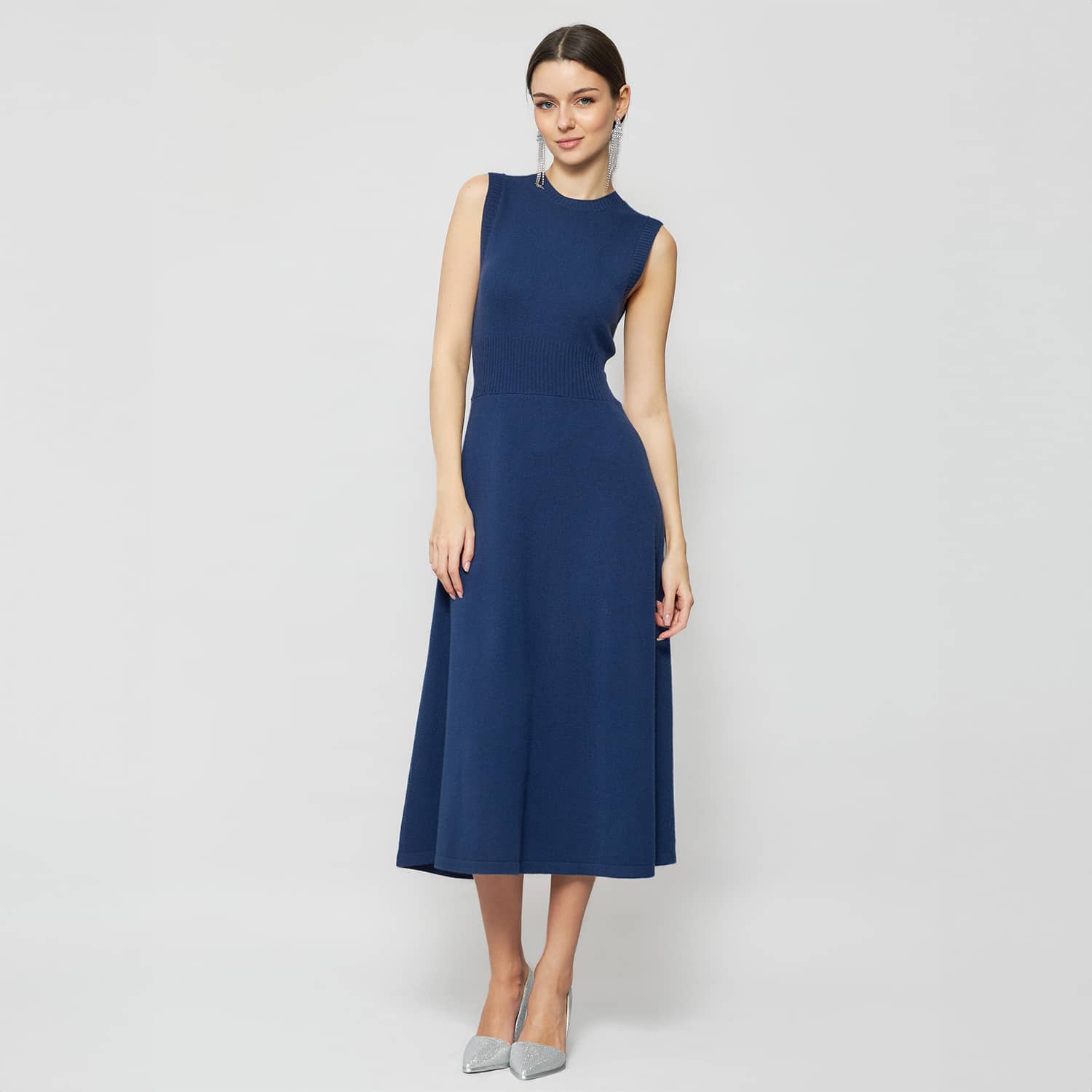 cashmere blue bridesmaid dress Ever-Pretty Dusty Blue Bridesmaid Gowns In ES80116DN Size Dusty Blue main image 0