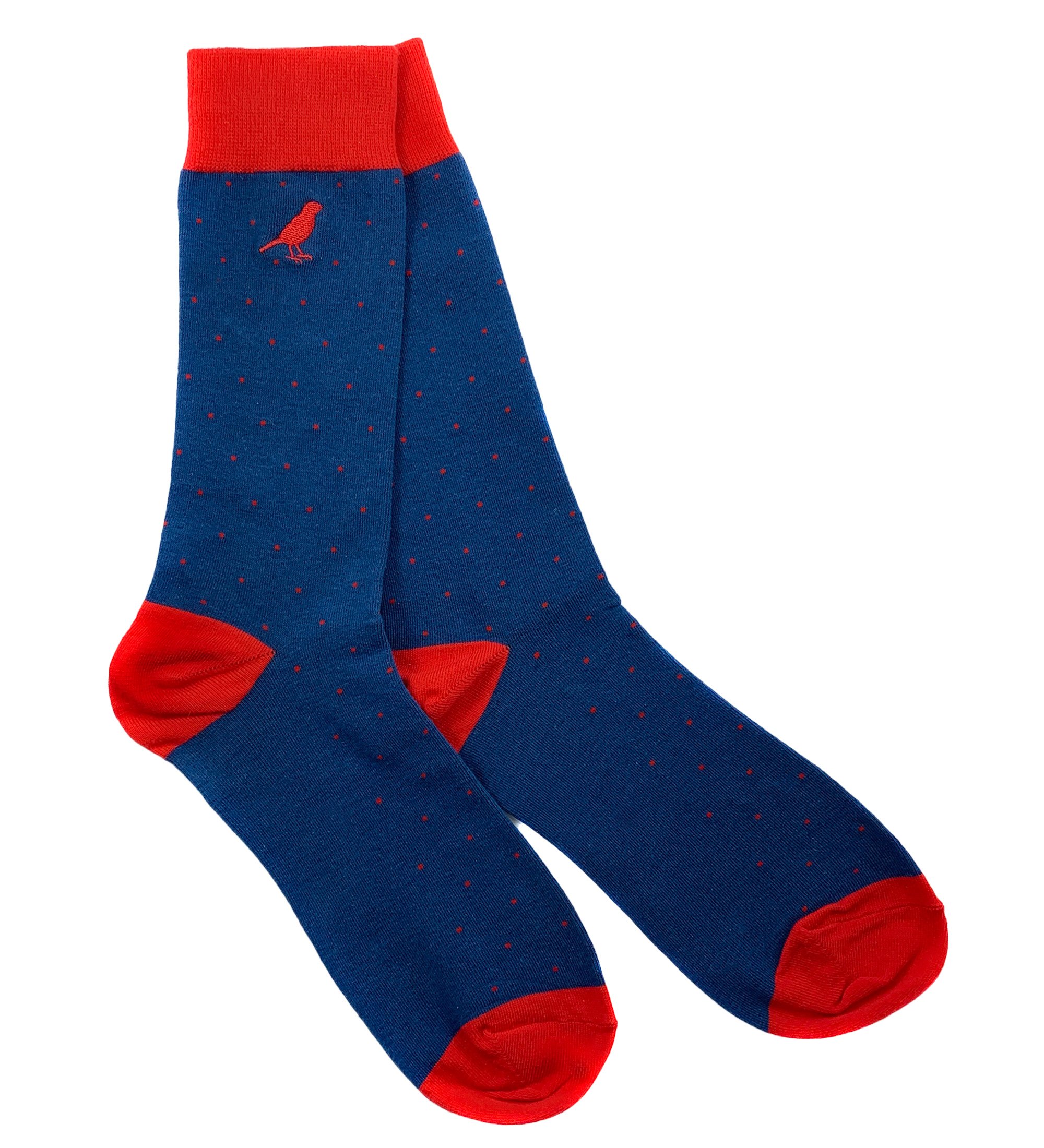 Men’s Blue / Red Altona Dots Gibraltar & Scarlet One Size Whalley Finch
