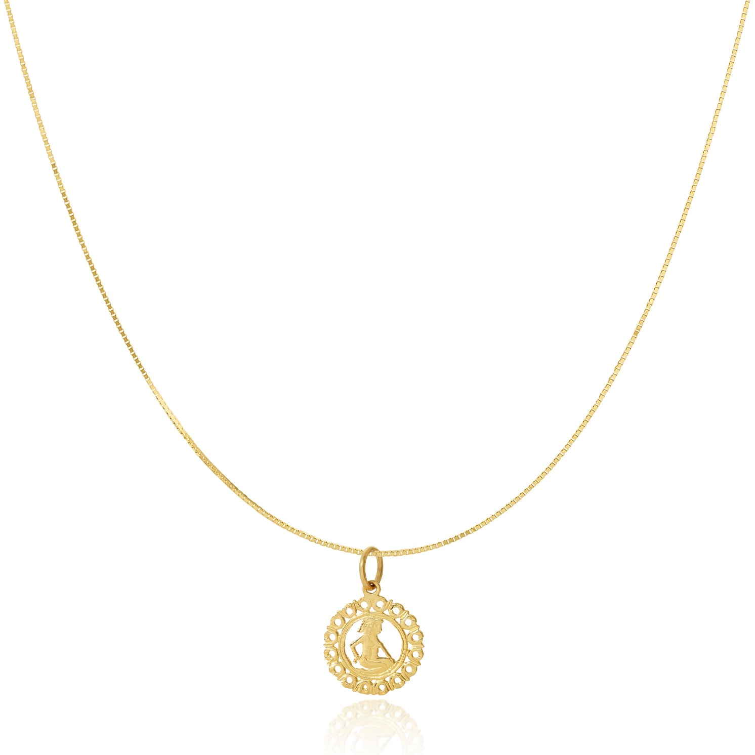 Maya Brenner Women's Gold Zodiac Necklace - Gemini