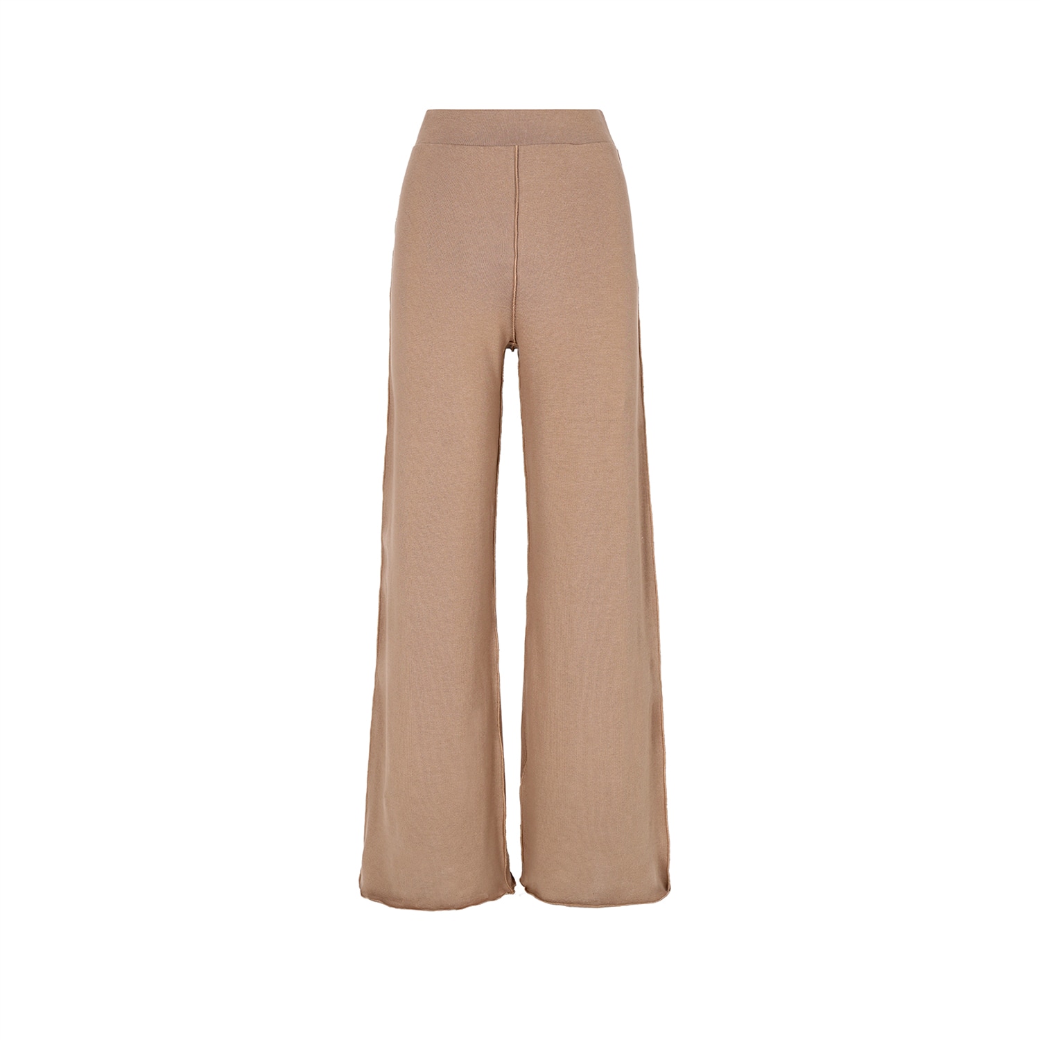 Mandragora Women's Brown / Neutrals Cotton Trousers With Straight Legs In Cappuccino – Comfy In Brown