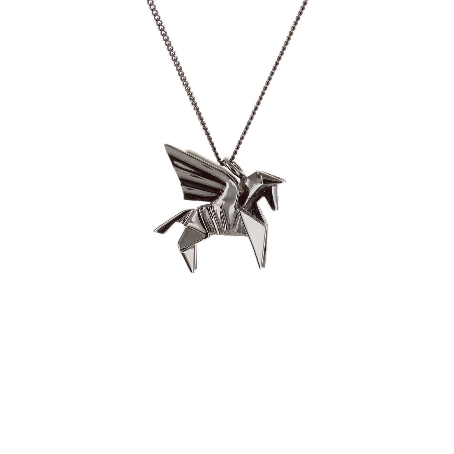 Mini Pegasus Gun Metal By Origami Jewellery