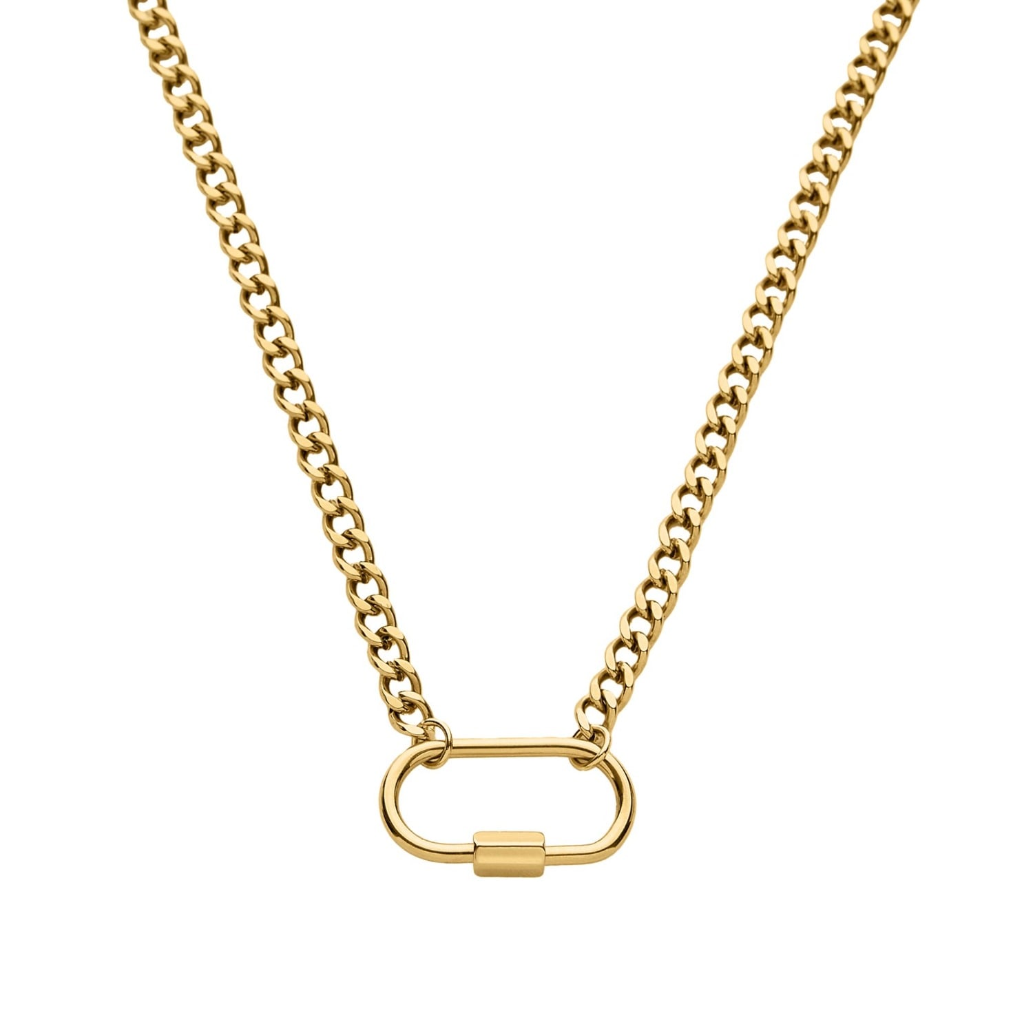 Bermuda Watch Company Women's Maivelle Lexi Carabiner Chain Necklace - Gold In Gold