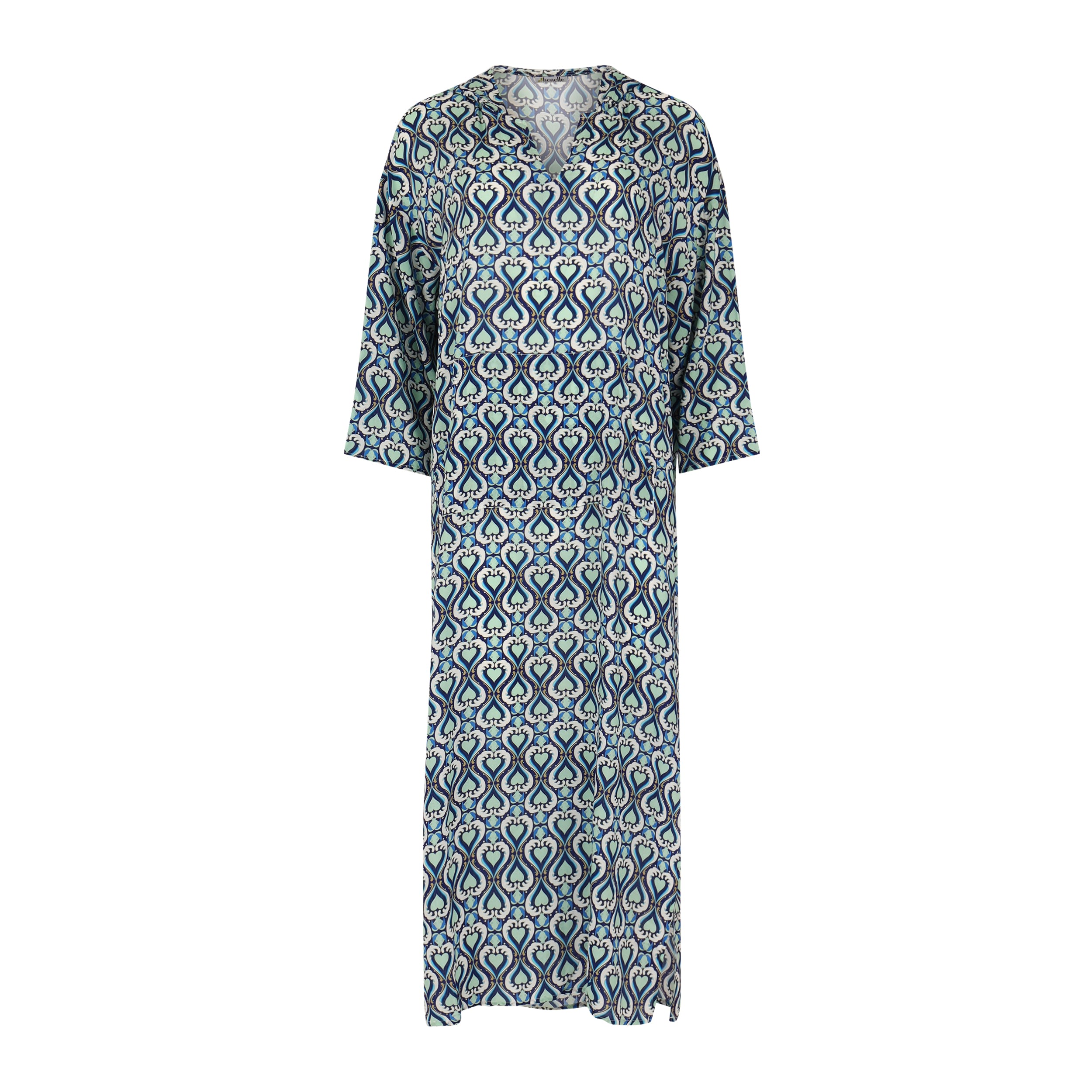 Henelle Women's Blue / White Surfrider Kaftan In Blue/white