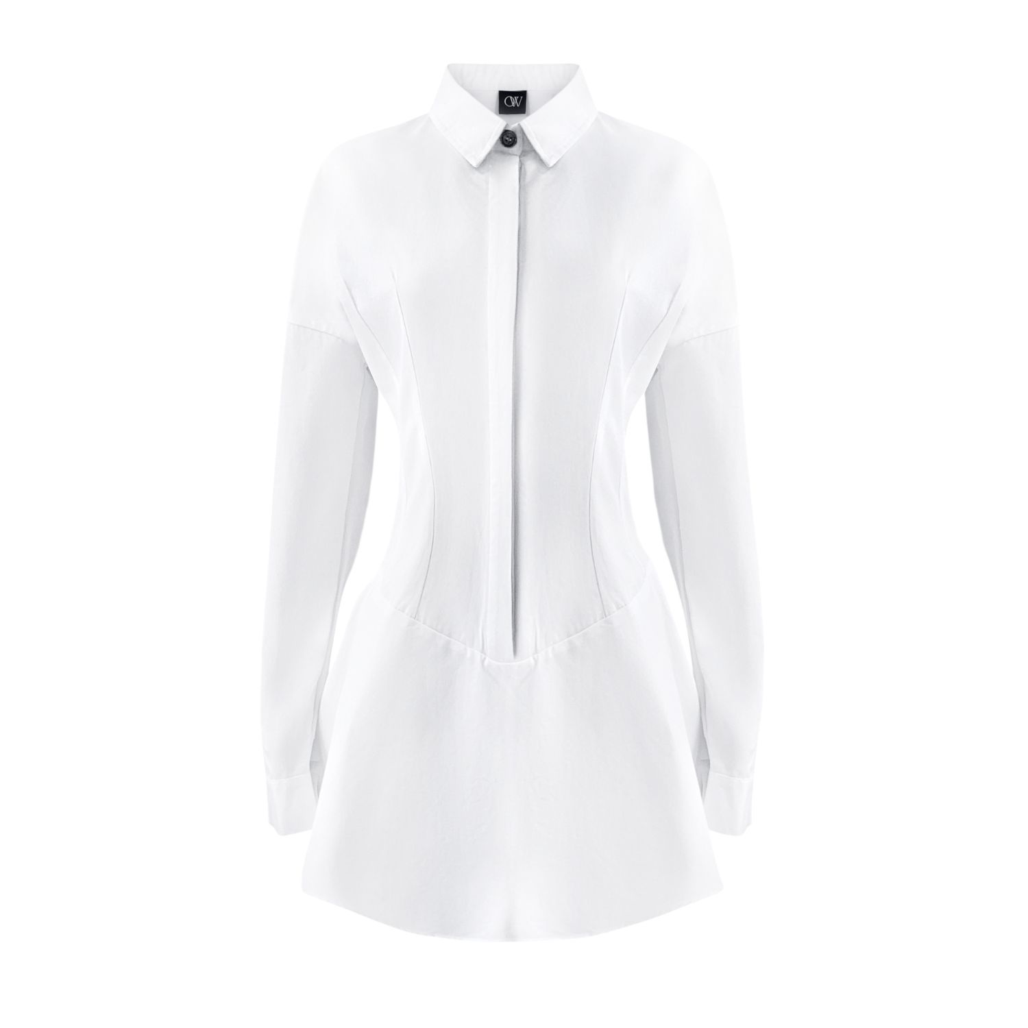 Ow Collection Women's White Ellie Shirt Dress