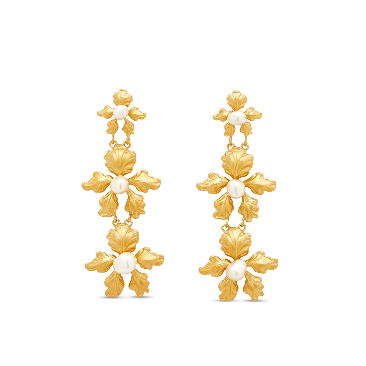 Stephanie Browne Australia Women's Orchid Rd Pearl Earrings - Gold