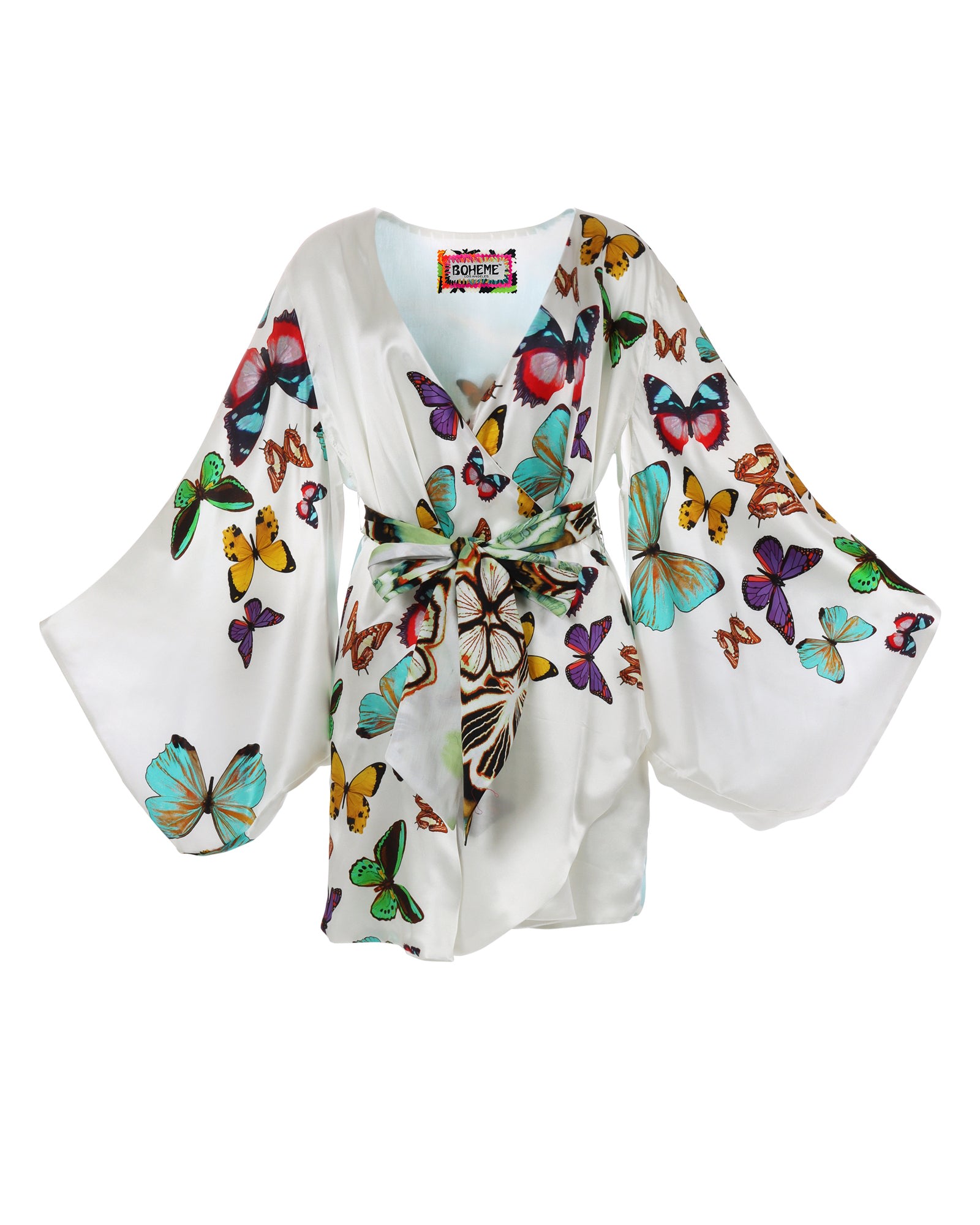 Women’s Butterfly Kimono - White 4Xs Meghan Fabulous