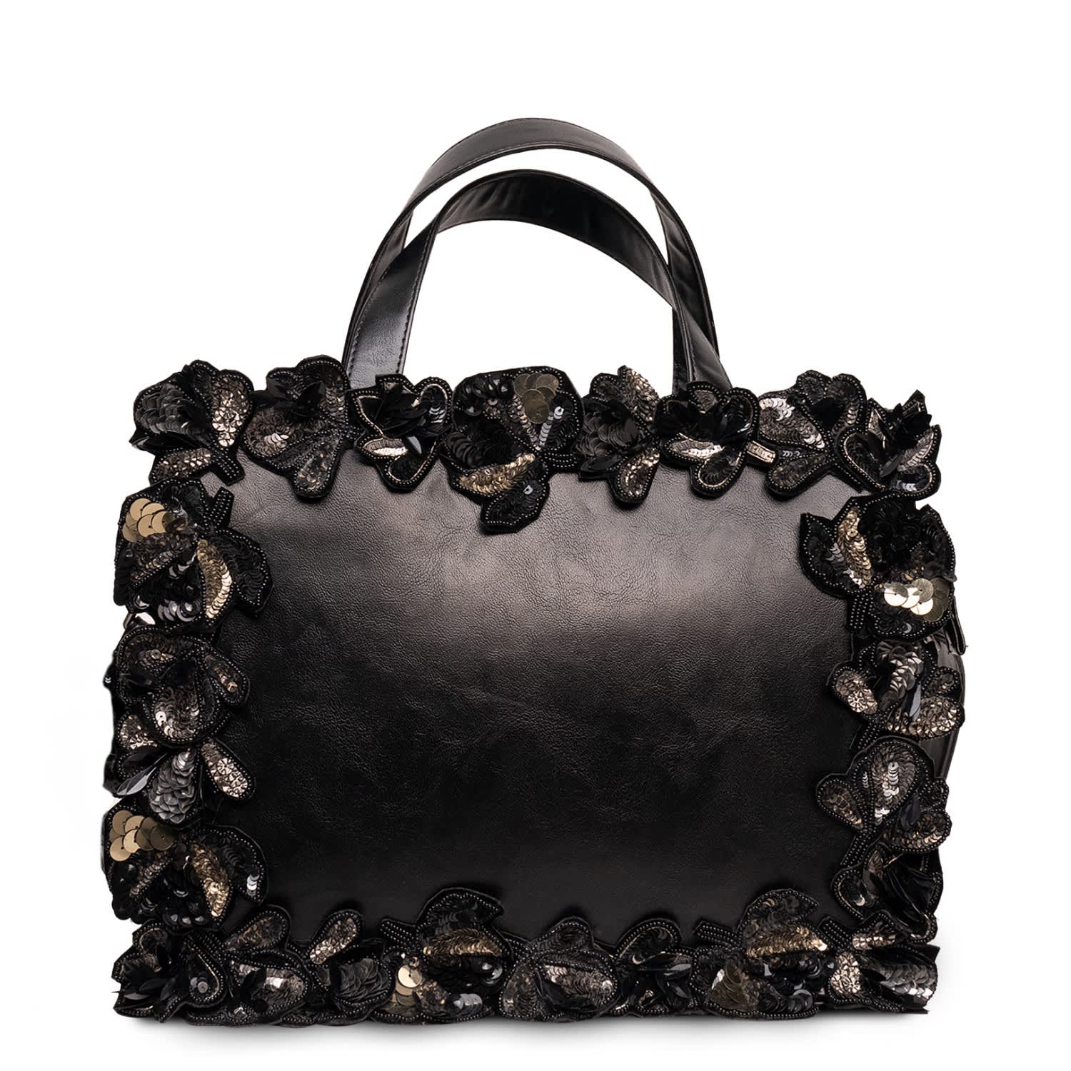 Simitri Women's Black Midnight Bloom Tote In Black
