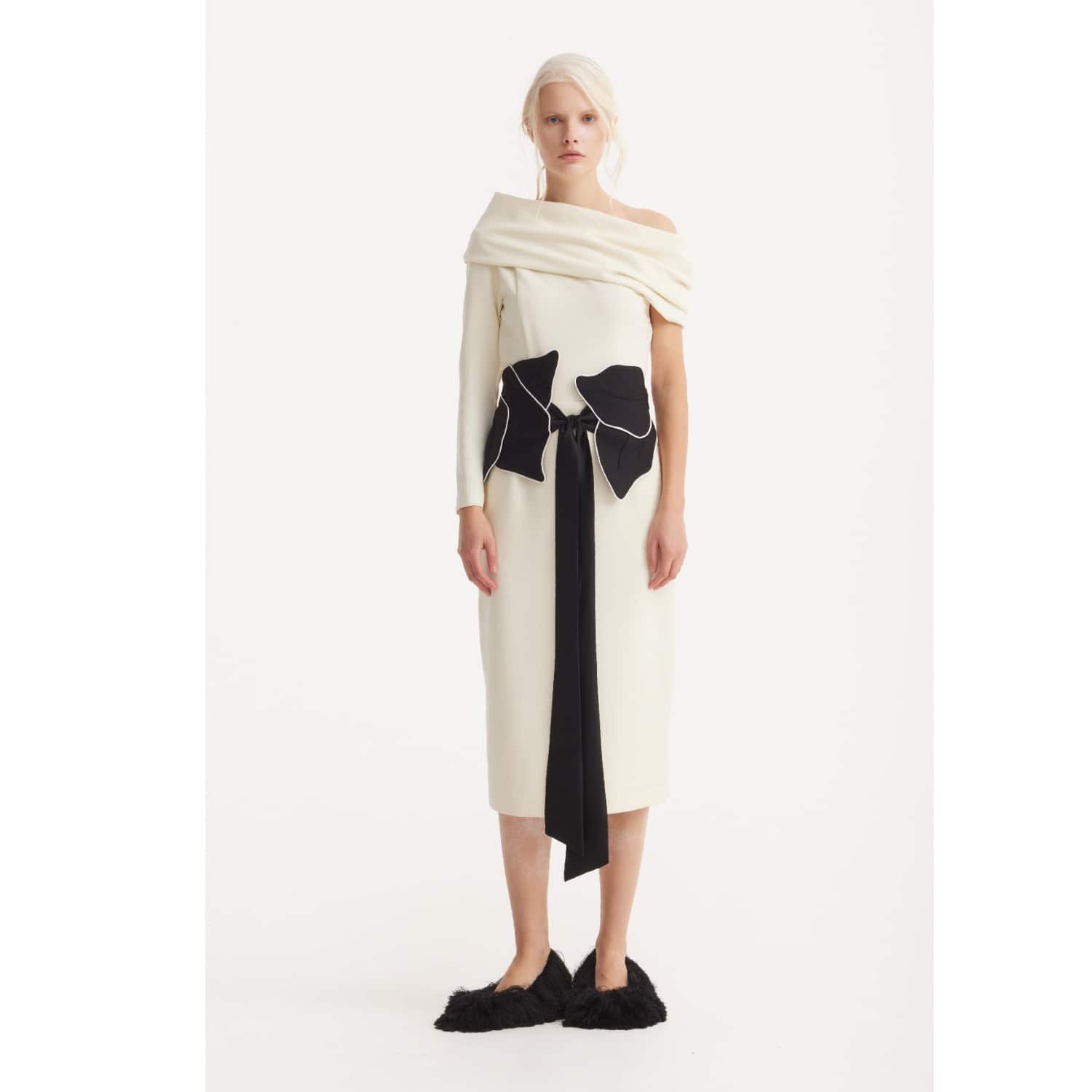 one shoulder cowl neck dress Goddiva Cowl Neck One Shoulder A Line Chiffon Maxi Dress
