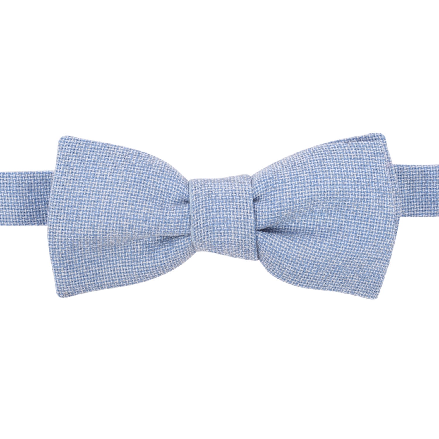 Le Colonel Men's Blue Arctic Italian Wool Bow Tie