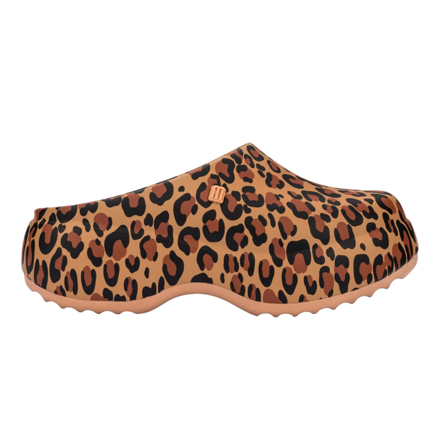 Melissa Women's Brown Free Clog Printed Platform - Black Beige In Brown