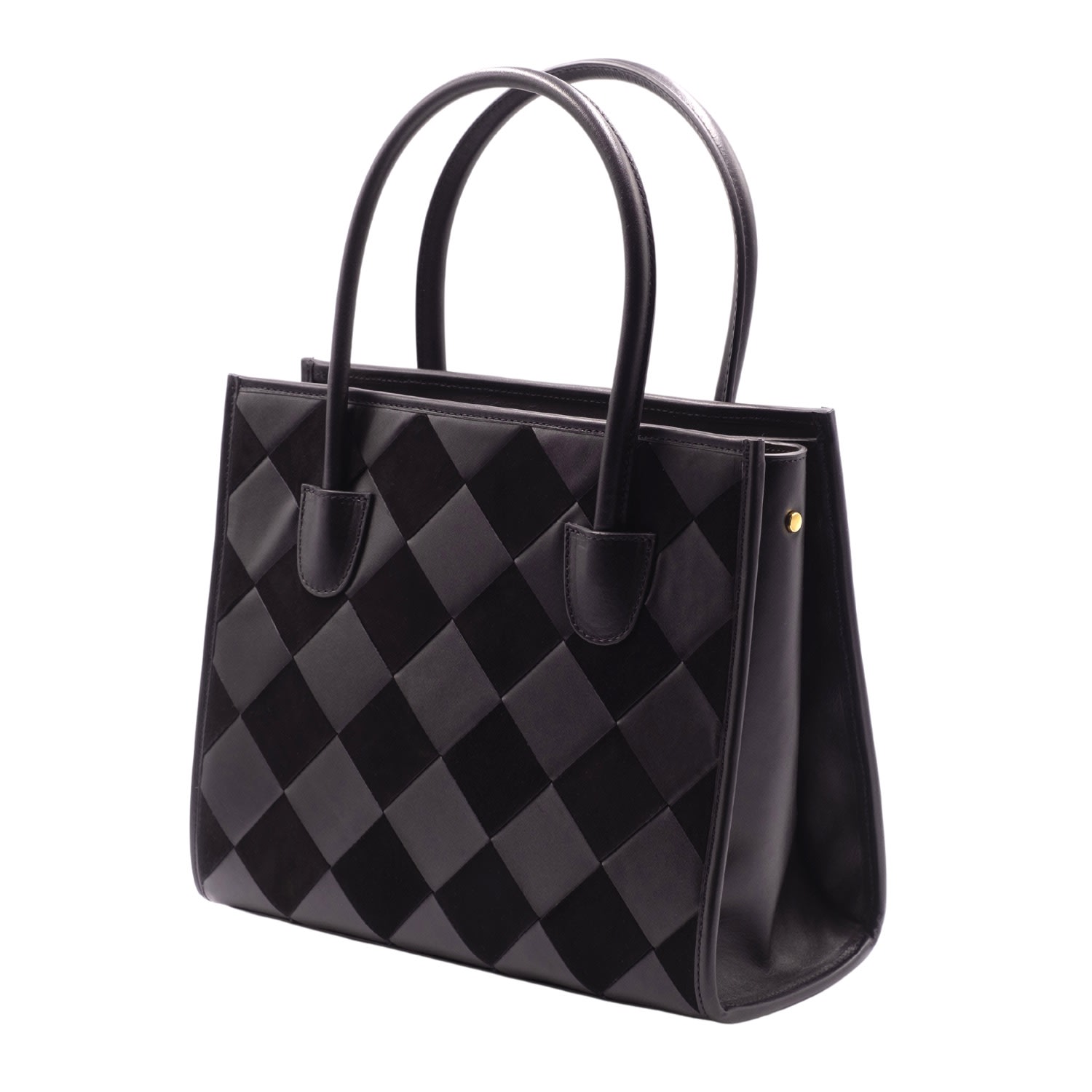 Women’s Black Suede & Calfskin Woven Bag Jurgi