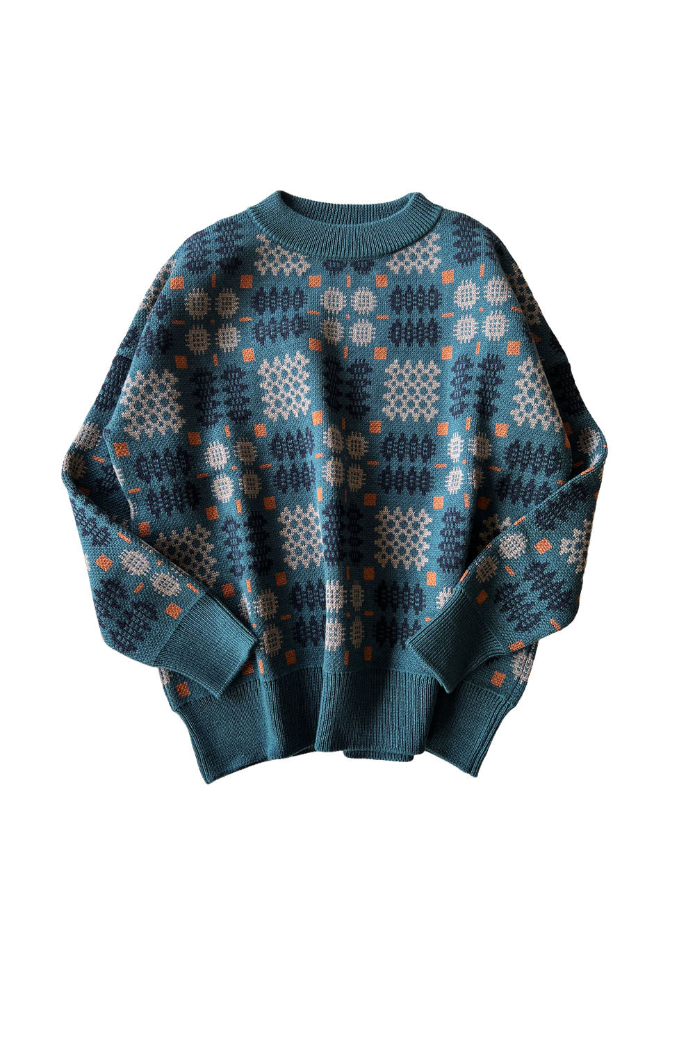 Women’s Green / Blue Carthen Jumper - Teal Medium Mabli