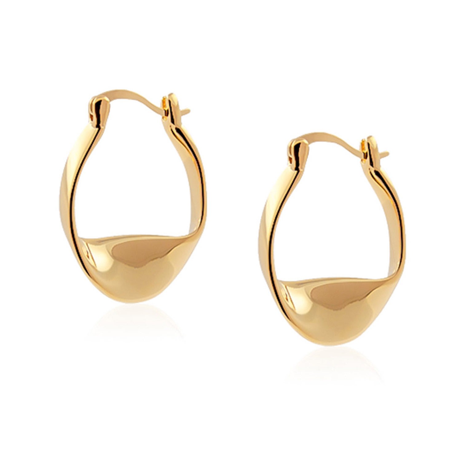 Women’s Ocean Horizon Gold Hoop Earrings Côté Caché