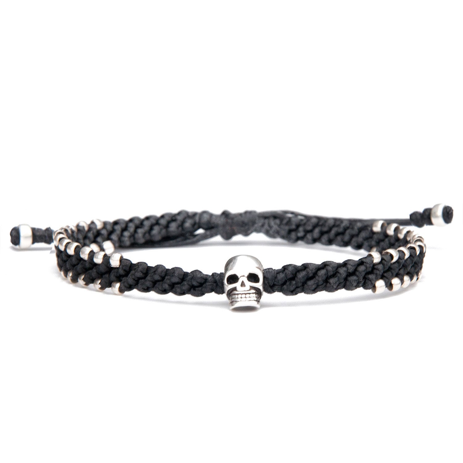 Harbour Uk Bracelets Black Skull Urban Waterproof Bracelet For Men - Connection In Black