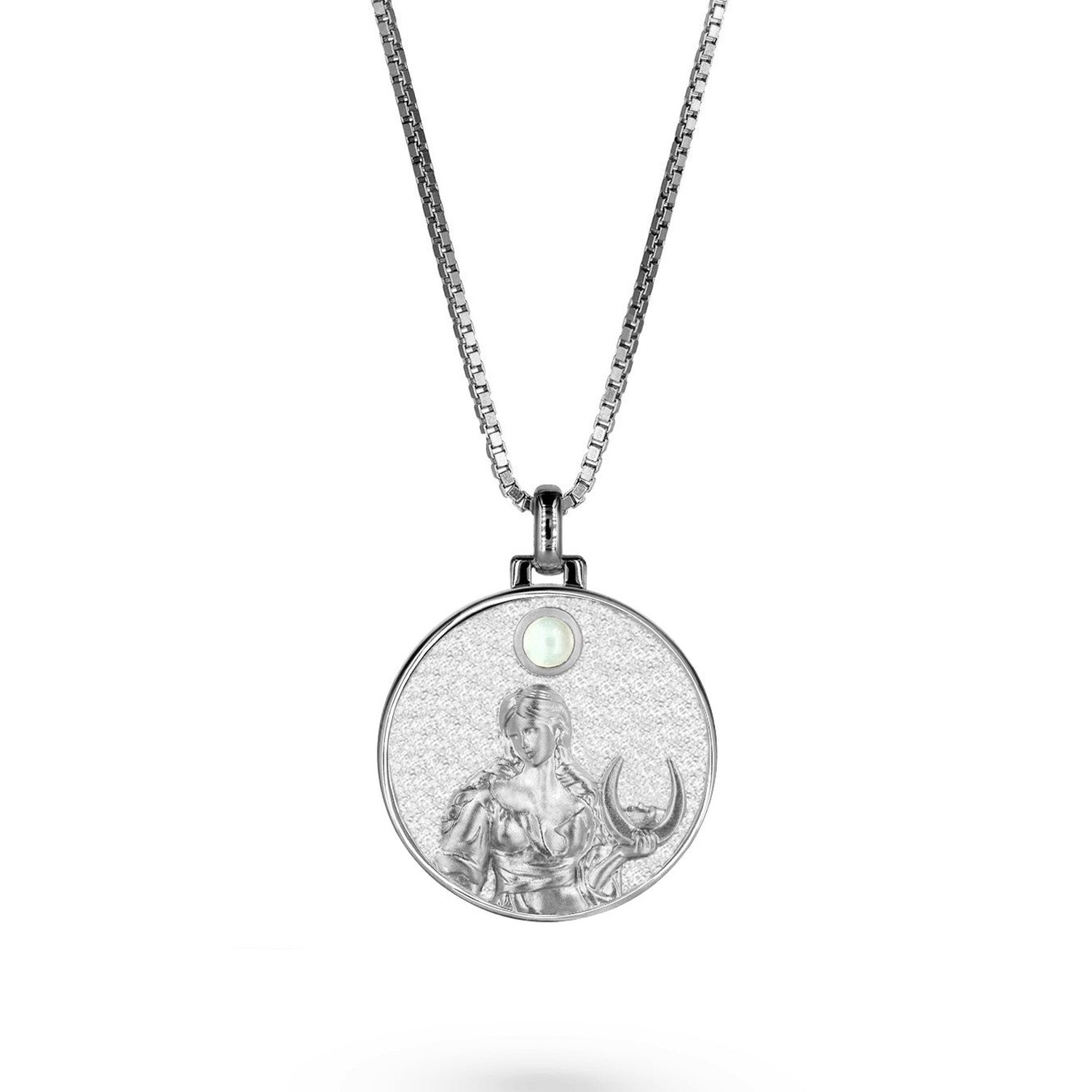 Vermaye Switzerland Women's Selene Necklace Silver Boxchain