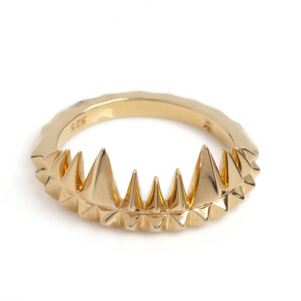 Gucci Crocodile Bite Ring Gold In Bite
