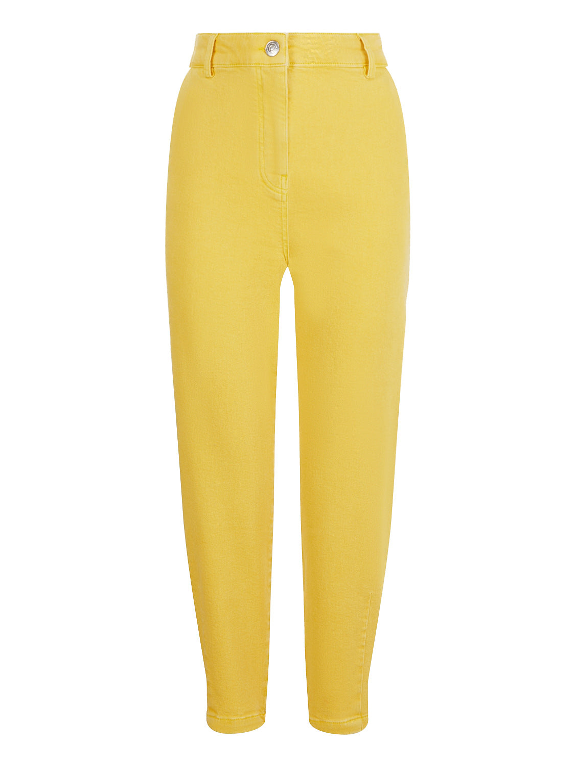 Women’s Yellow / Orange High-Waisted Mom Jeans Yellow Small Nocturne