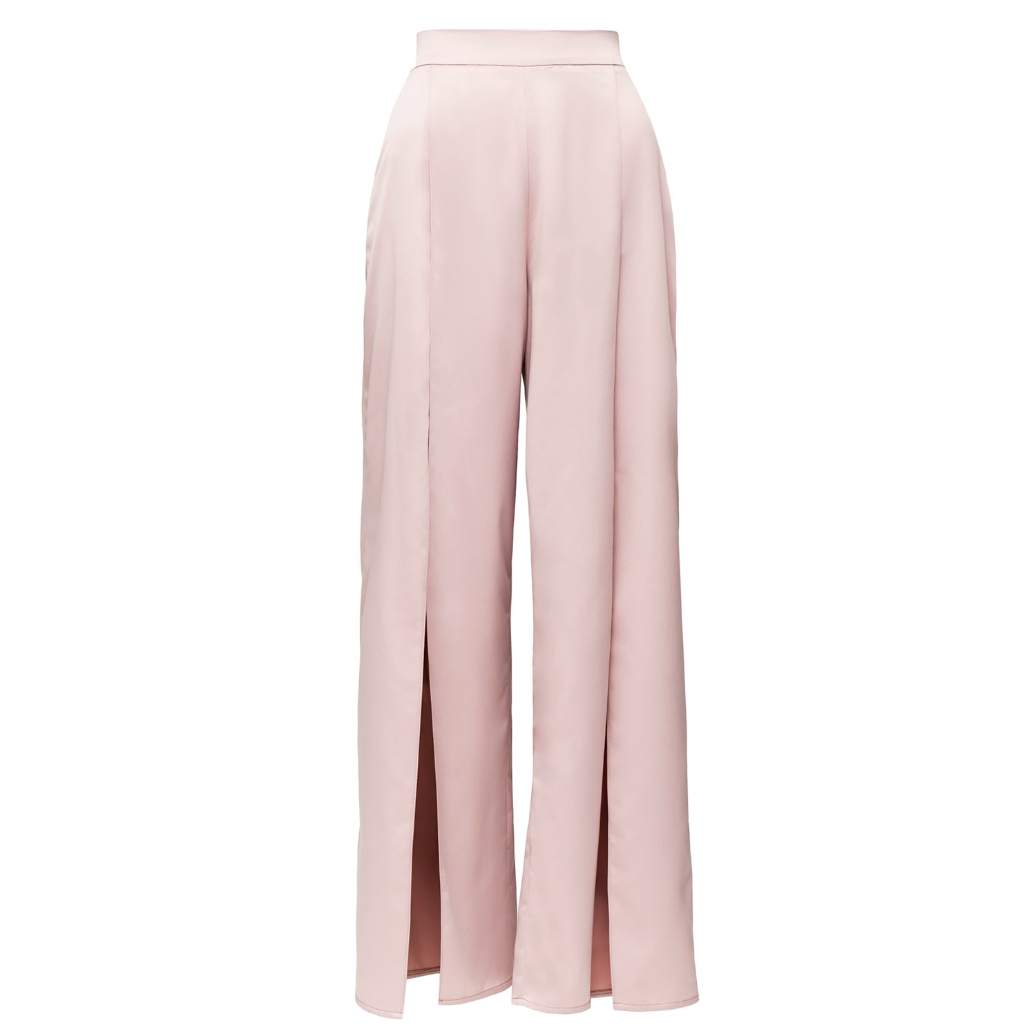 La Musa Women's Rose Gold Silk Step Pants Beige In Pink