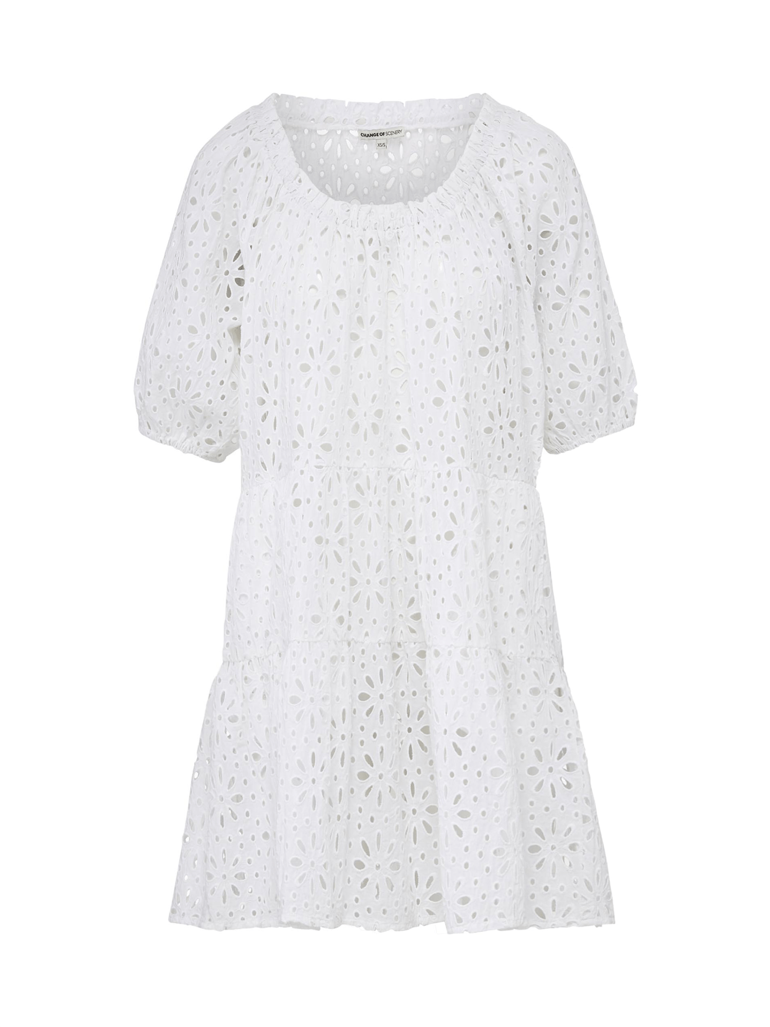 Change Of Scenery Women's Neutrals / White Kelly Dress Fresh White Seaside Eyelet