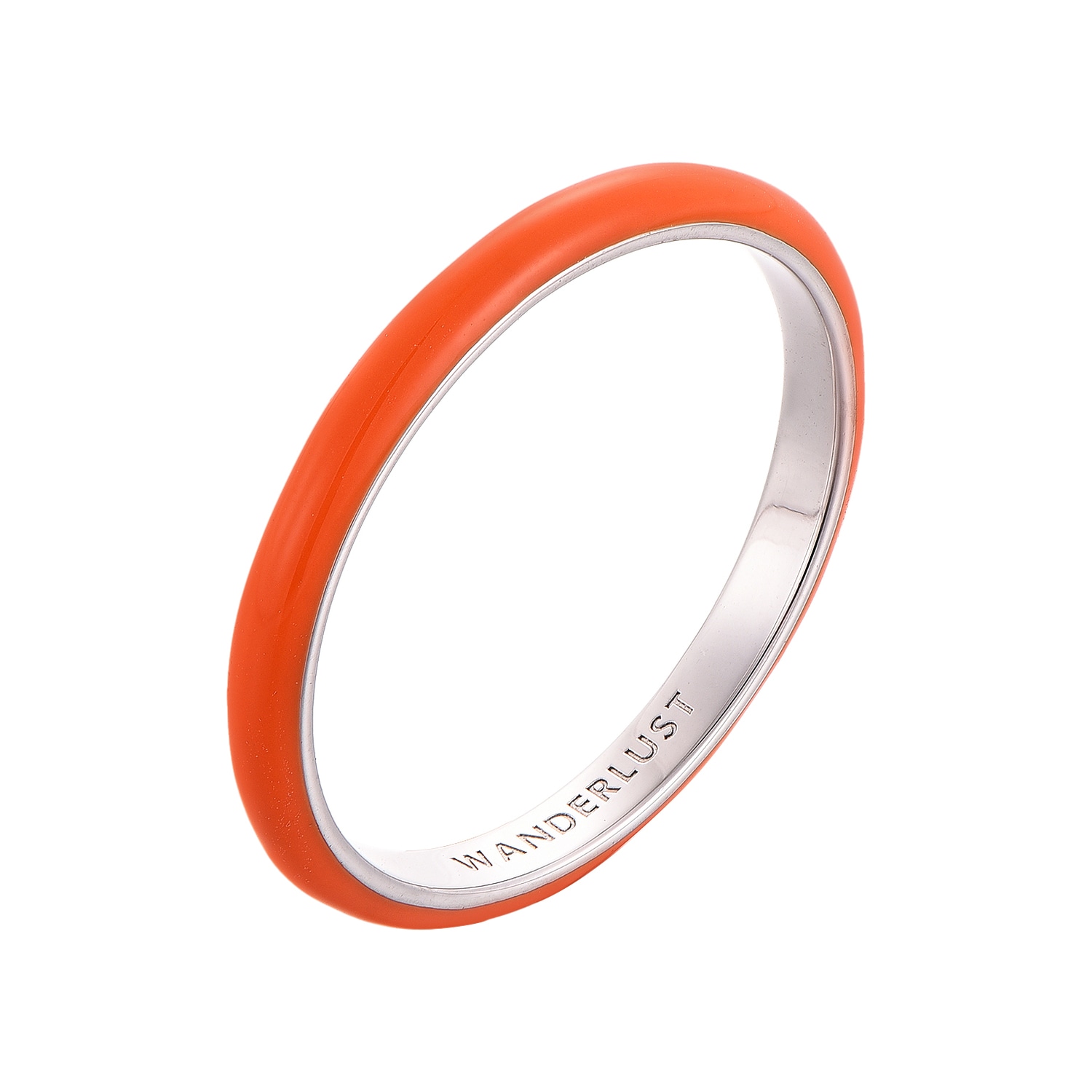 Pinnole Women's Yellow / Orange Orange Thin Ring