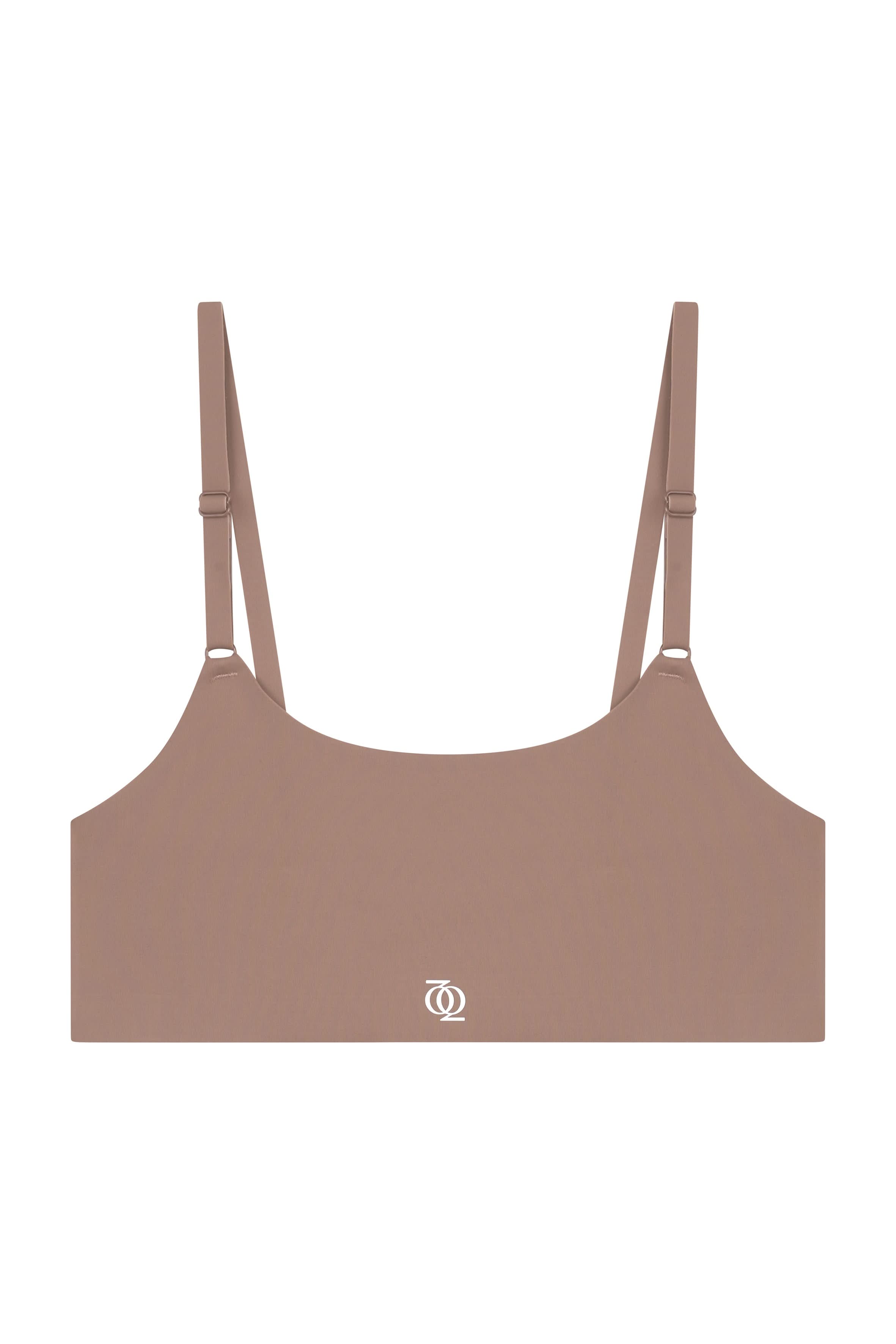 God Save Queens Women's Neutrals Second Skin Bralette Tank Top Mushroom In Brown