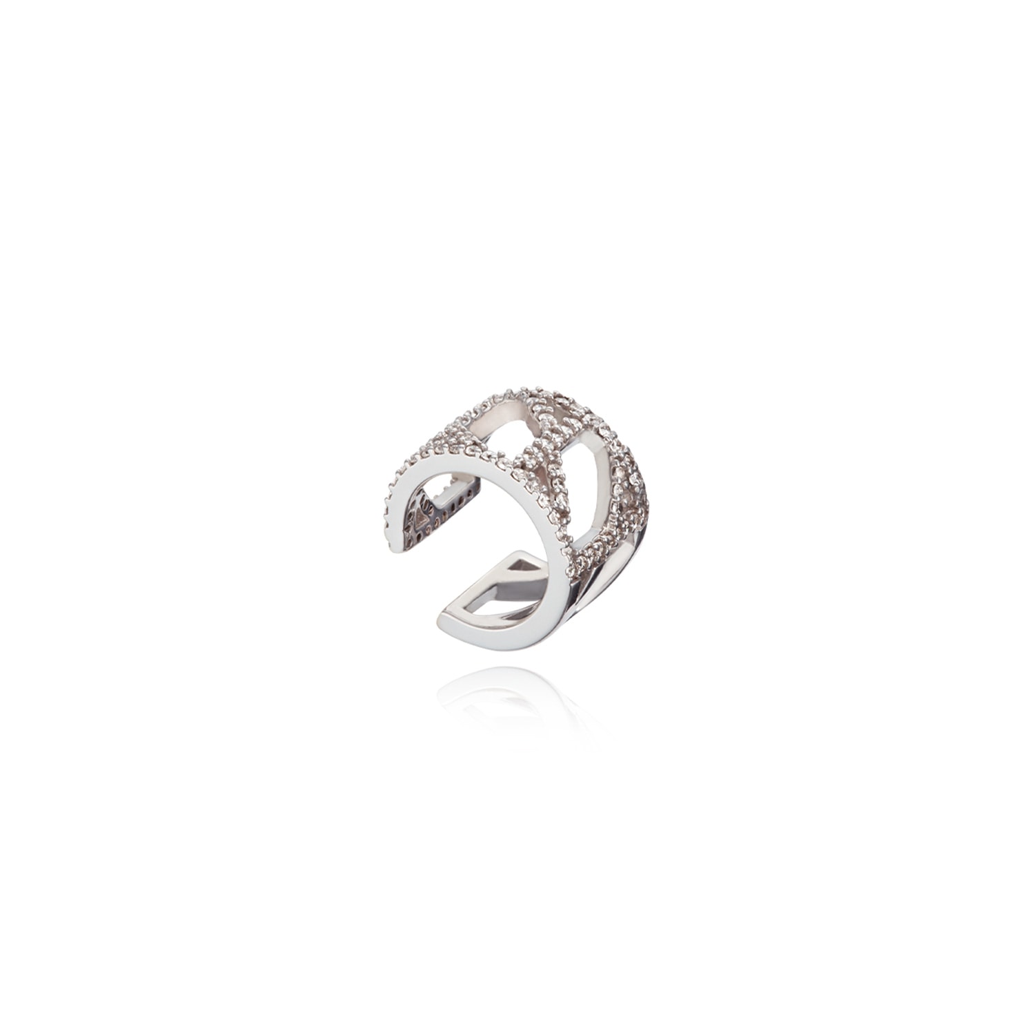 Didier Dubot Women's Sensuelle Silver Ear Cuff In Silver