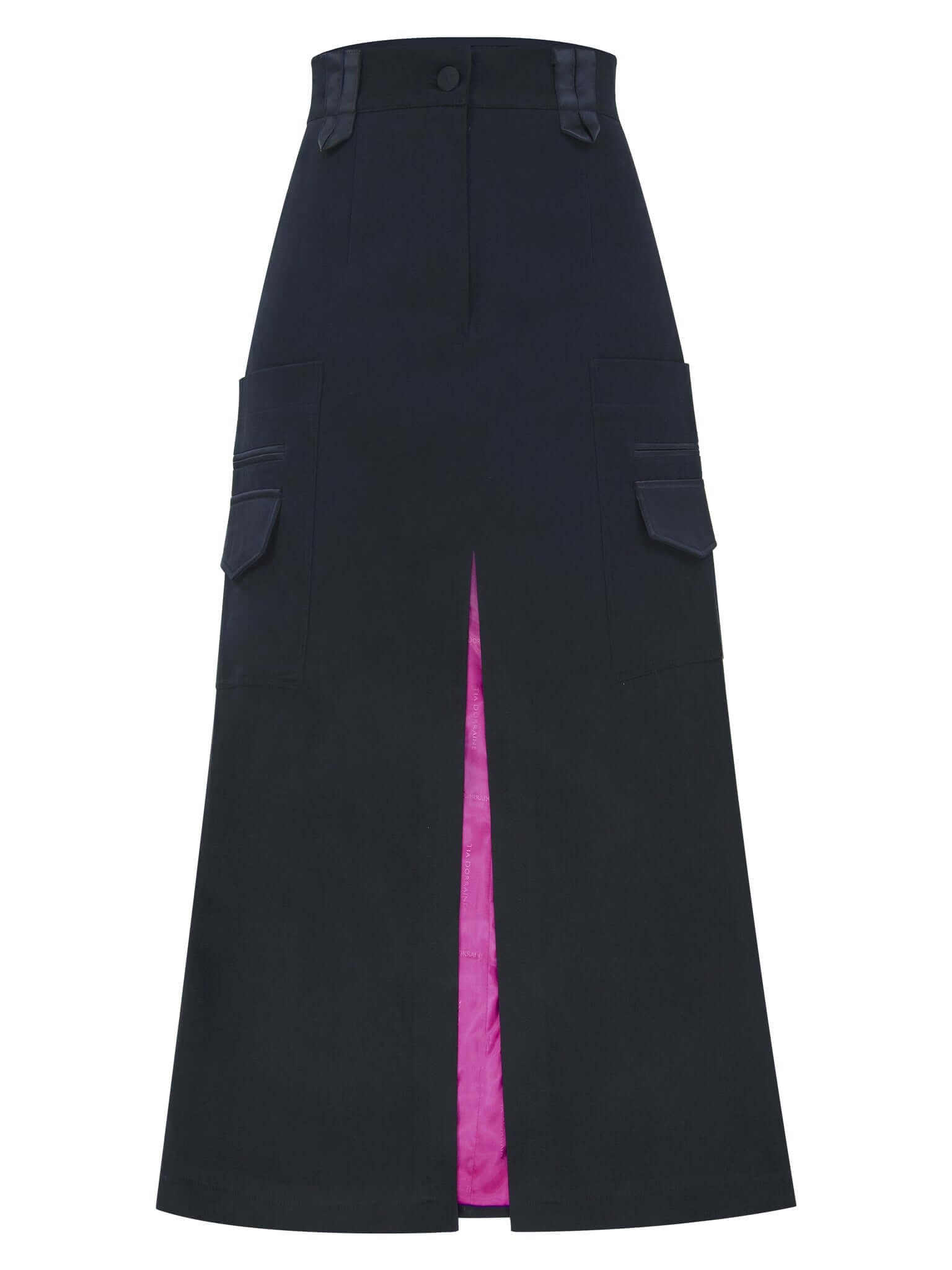 Tia Dorraine Women's Black Of The Net High-waist Maxi Skirt - Black