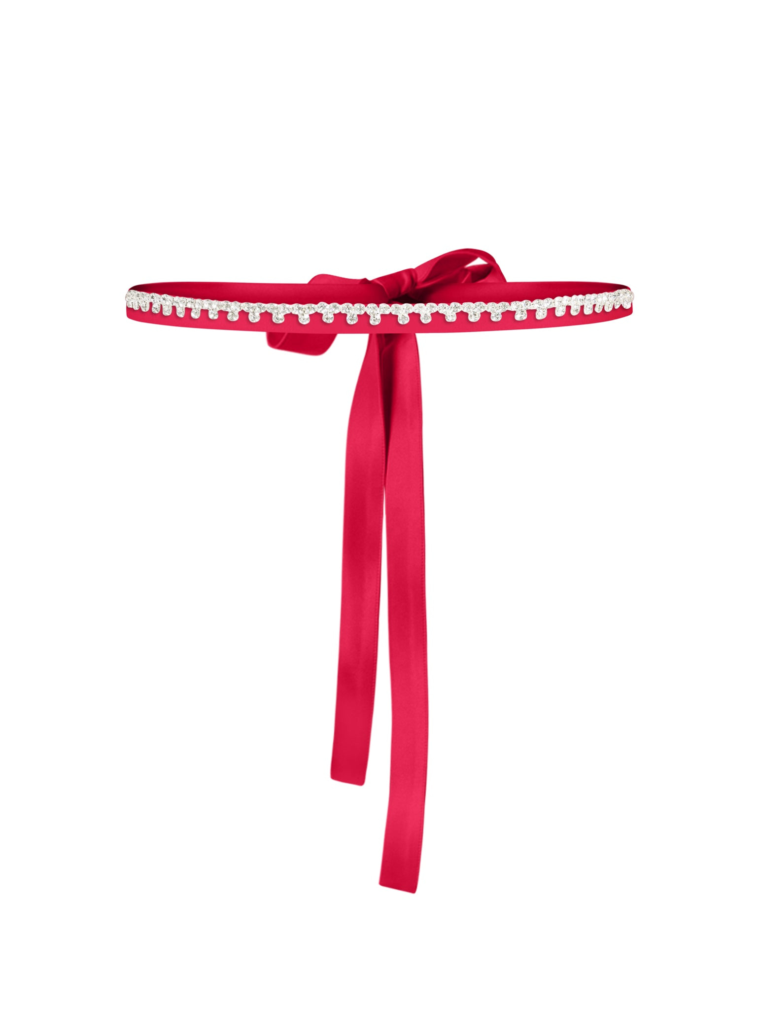 Tia Dorraine Women's Crystal-embellished Belt - Fierce Red In Red