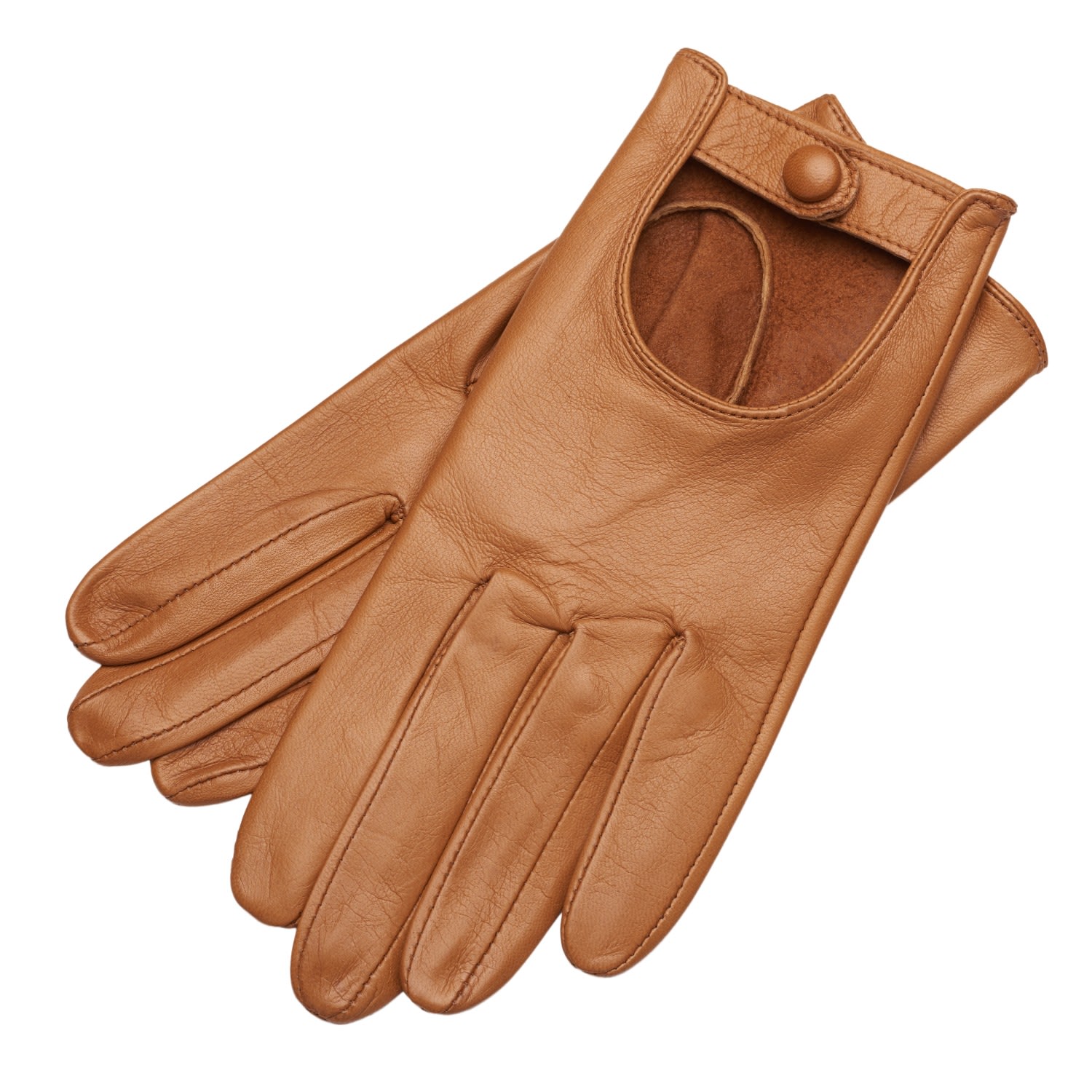 1861 Glove Manufactory Brown Shield & Style - Women's Nappa Leather Urban Gloves In Camel In Brown
