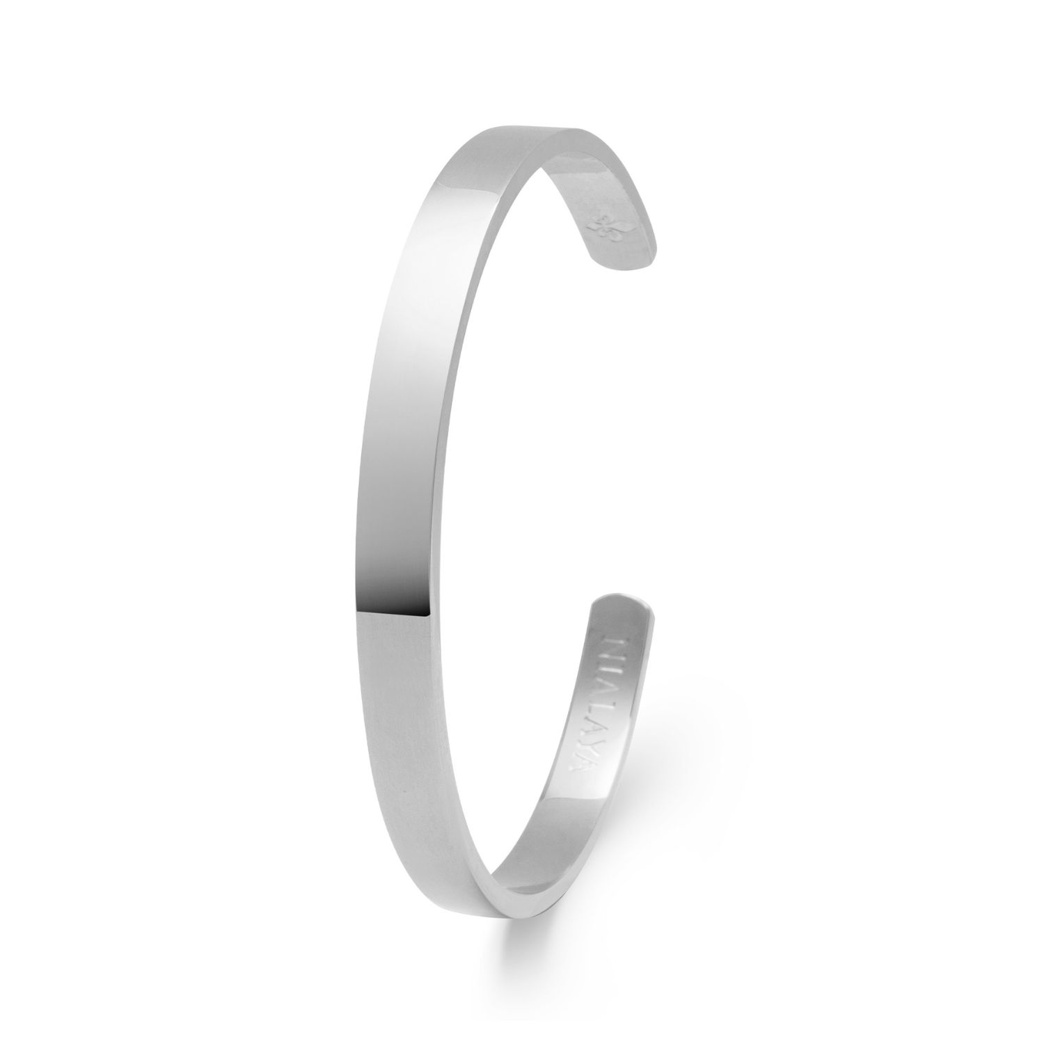 Nialaya Men's Silver Open Cuff Bangle