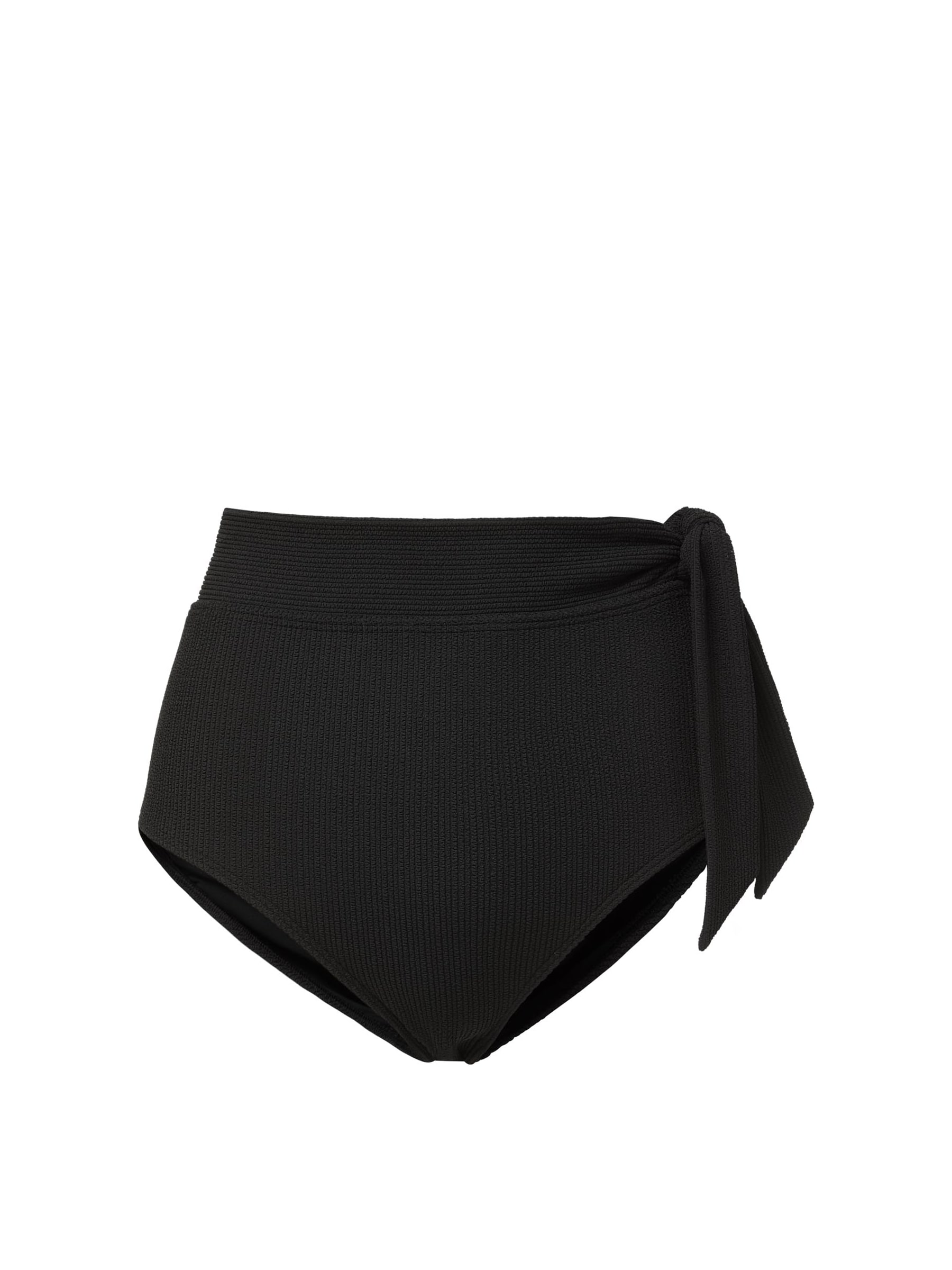 Change Of Scenery Women's Neutrals / Black Side Tie High Waist Bottom In Black Texture