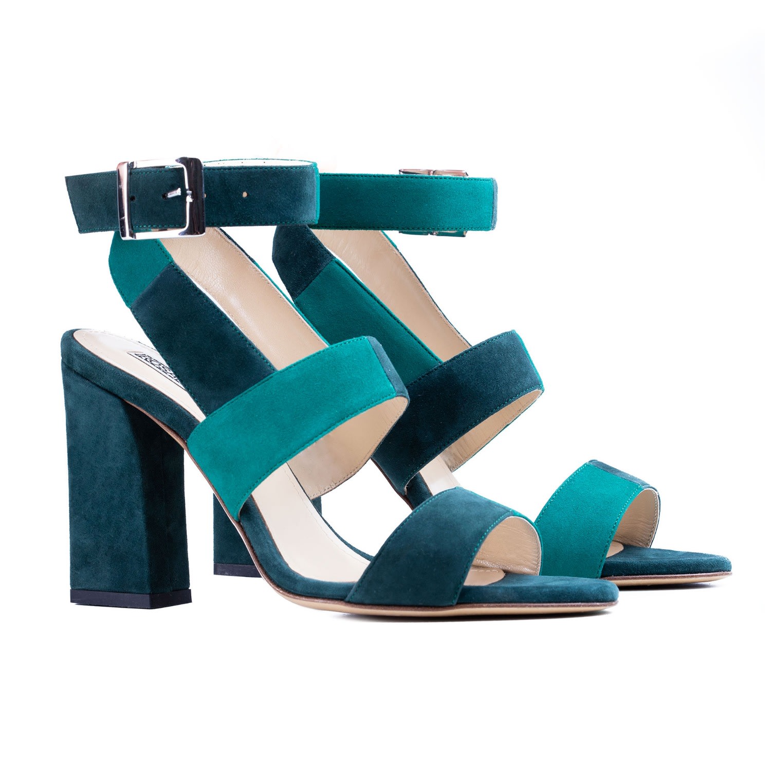 Rosamund Muir London Women's Green Stefana Villa Borghese Sandals In Green