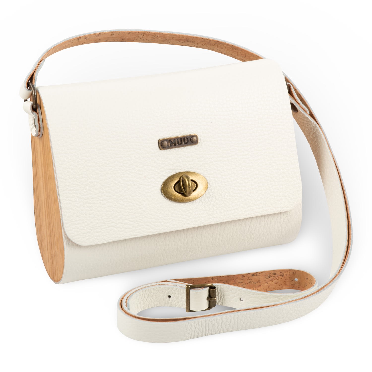 Mud - Manufacture Under Design Women's Mini Pear Bag - White In White