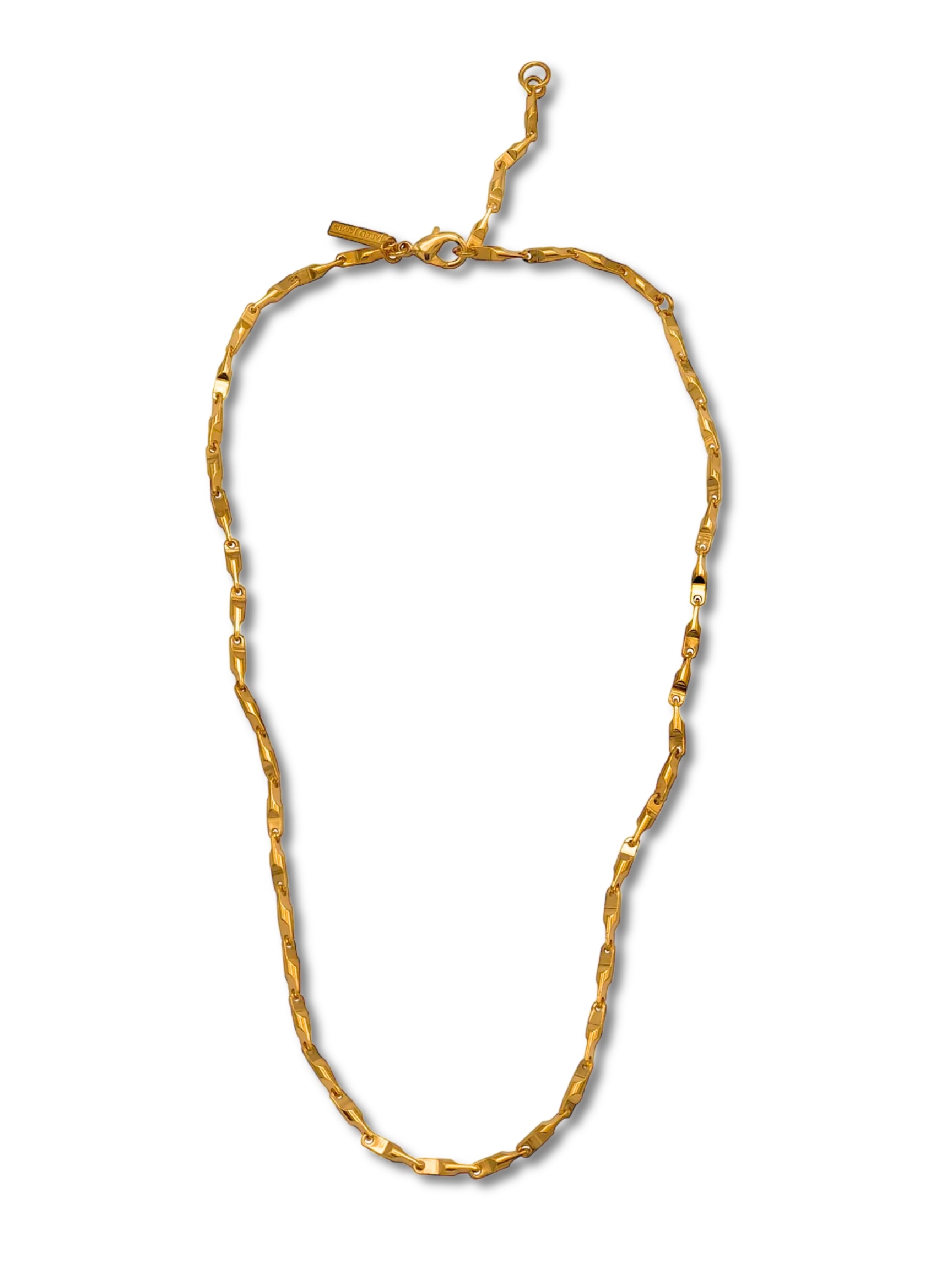 Jaredjamin Men's Gold Bobby Bar-link Chain Necklace
