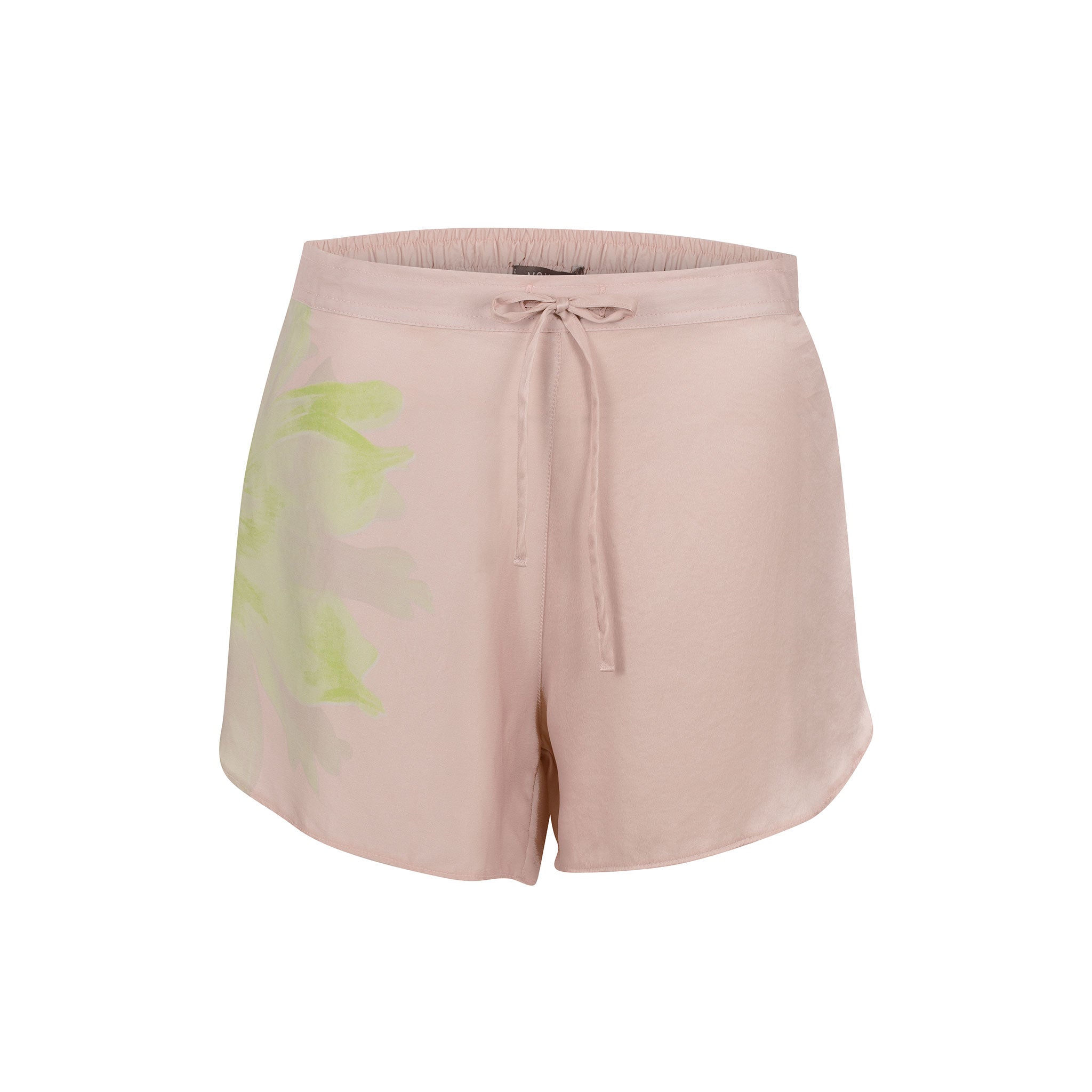 Nokaya Women's Pink / Purple Silk Dreamscape Shorts Pink Flower In Pink/purple