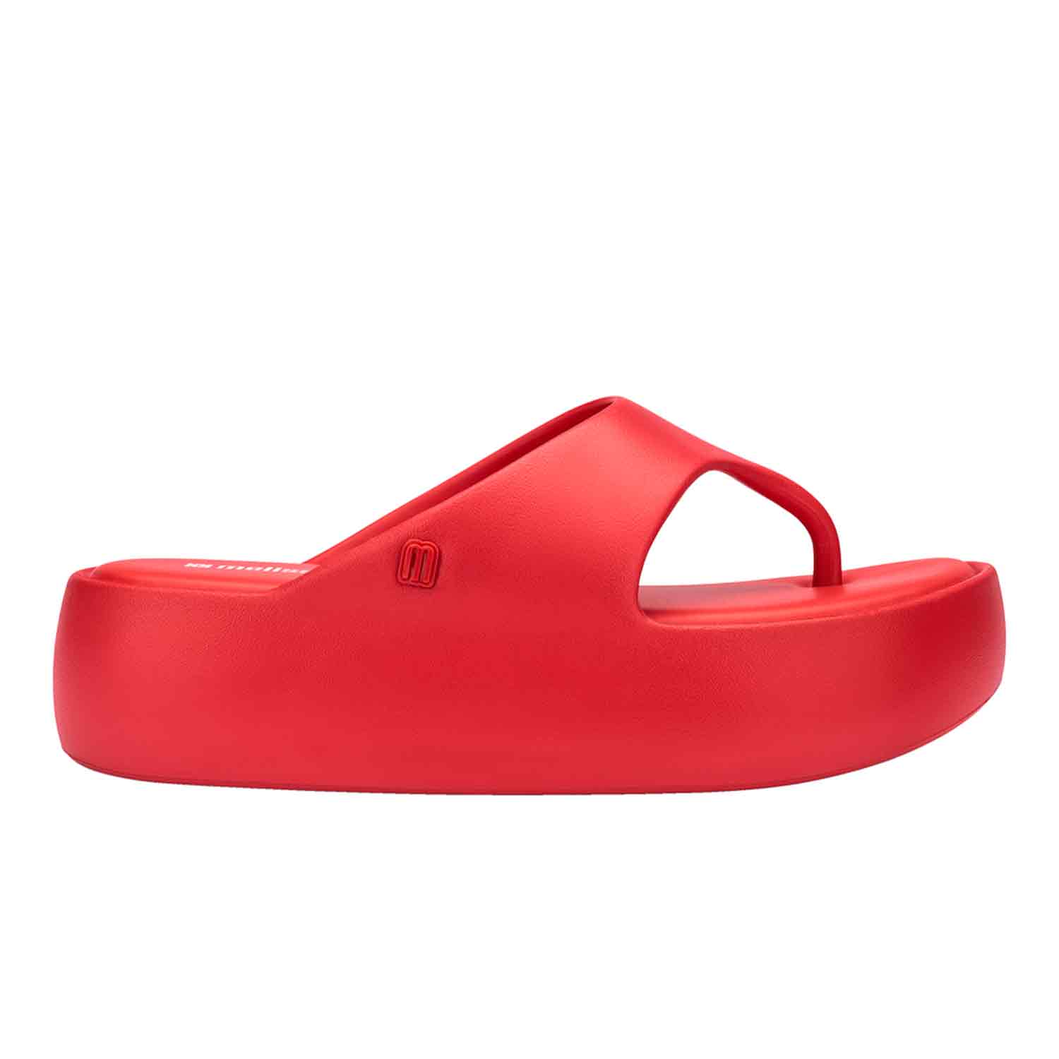 Melissa Free Platform Thong Sandal In Red, Women's At Urban Outfitters In Red