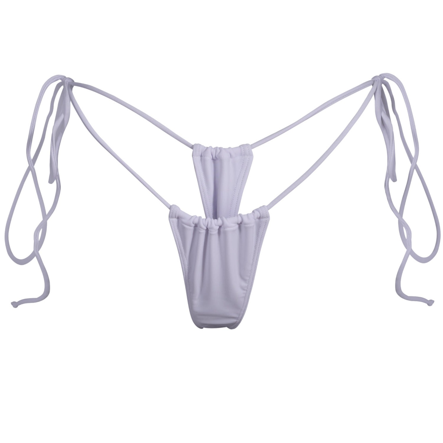 Minimale Animale Women's Sanctuary Tassel Thong Bikini Bottom - Sunblock White In White