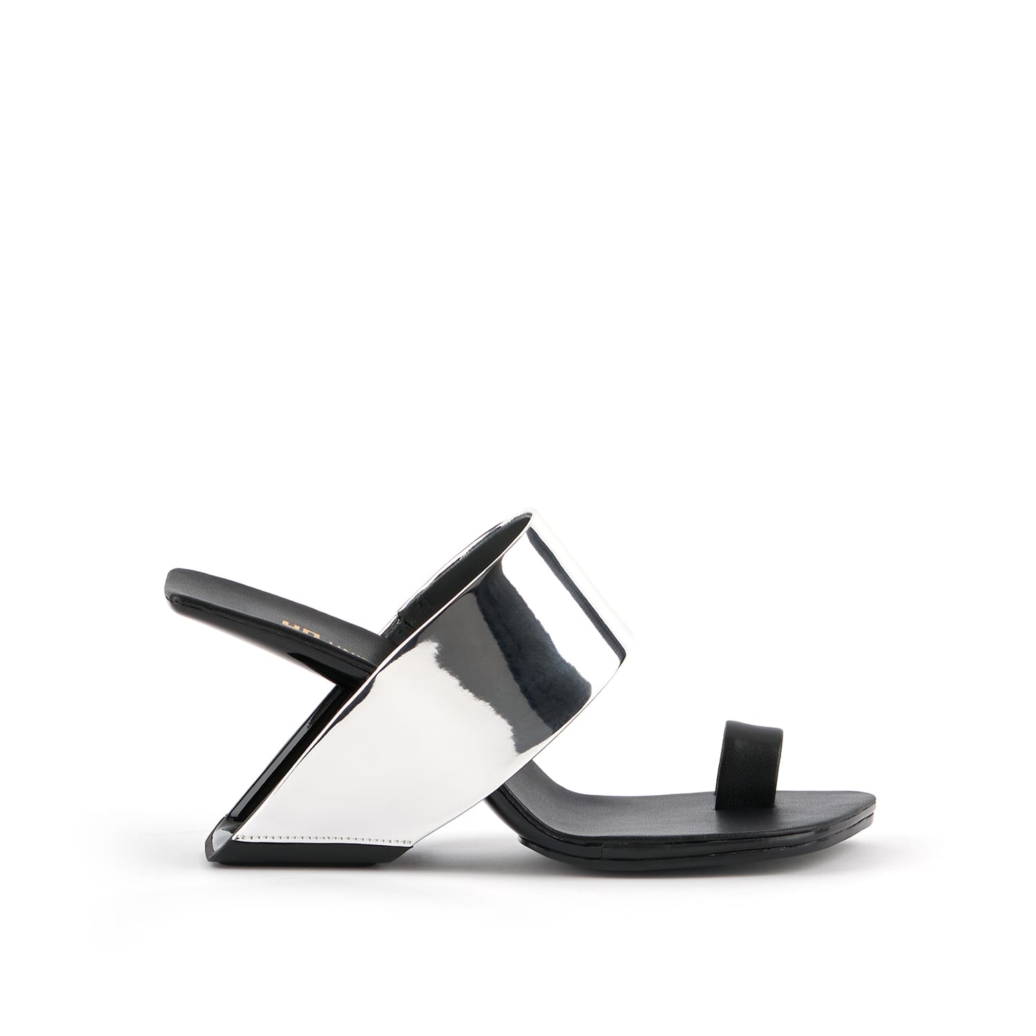 United Nude Loop Toe Hi Sandals In Silver