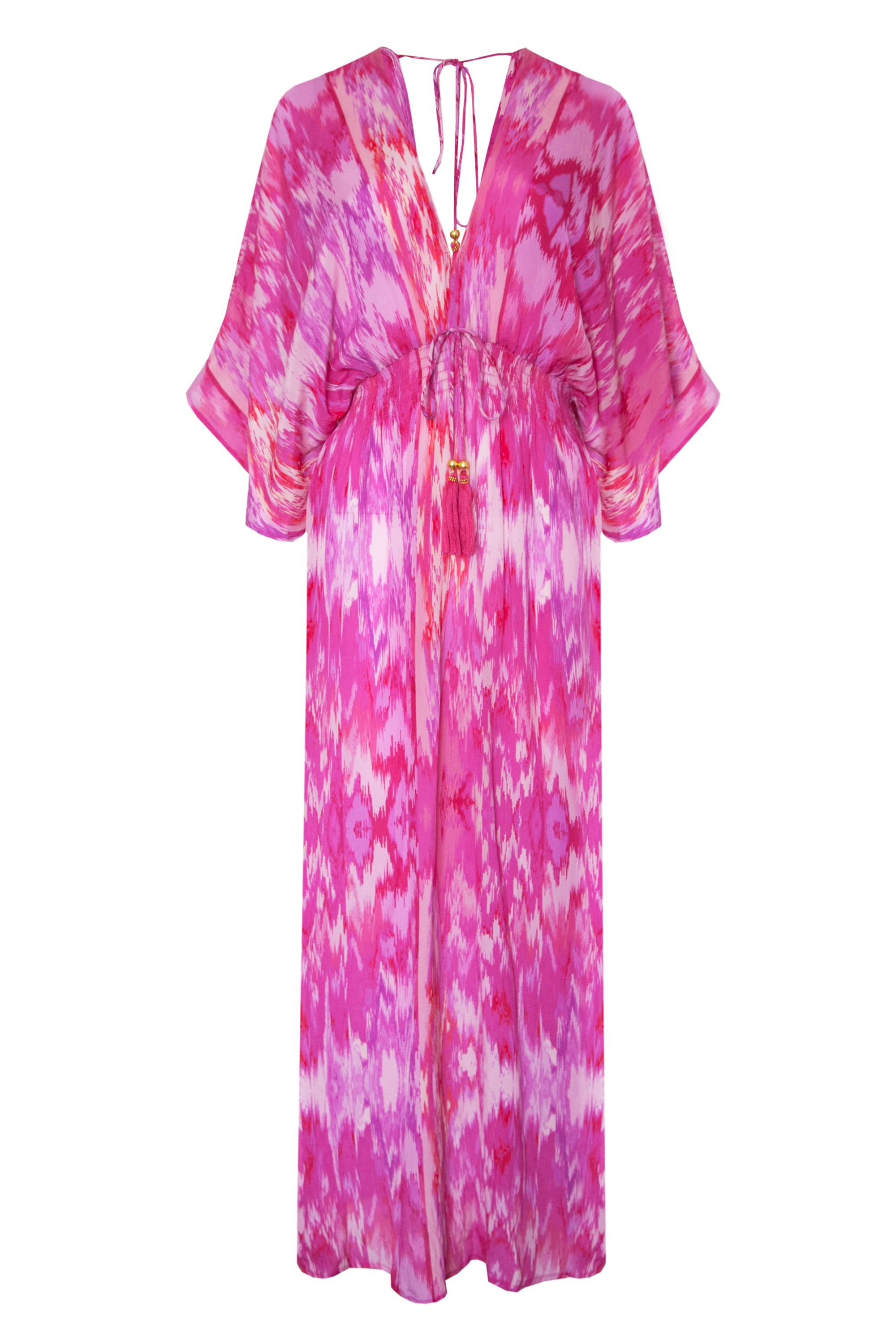 Women's Pink Magical Magenta Capri Kimono Dress | M/L | Sophia Alexia